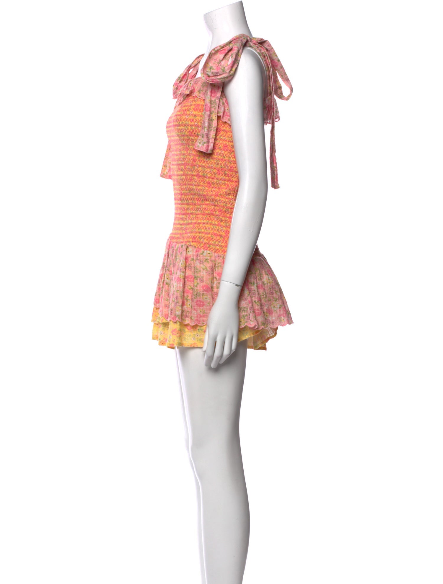 LoveShackFancy Printed Mini Dress