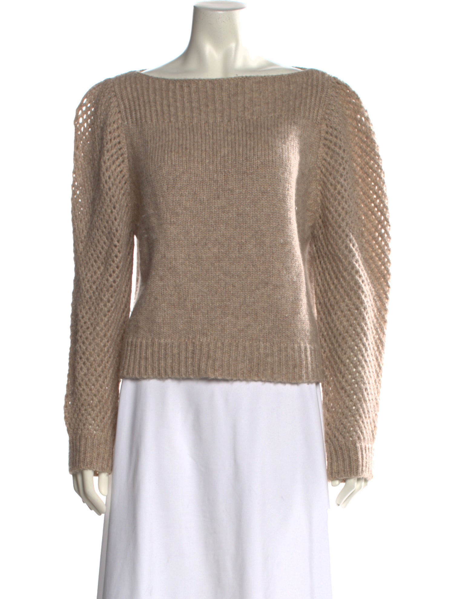 LoveShackFancy Alpaca Bateau Neckline Sweater