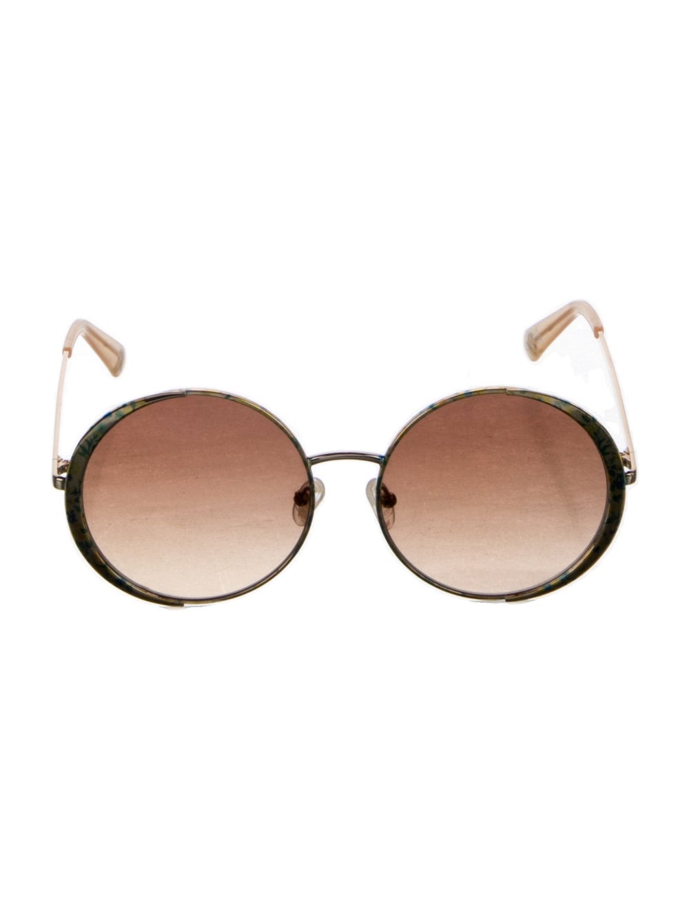 LoveShackFancy Round Gradient Sunglasses - image 1