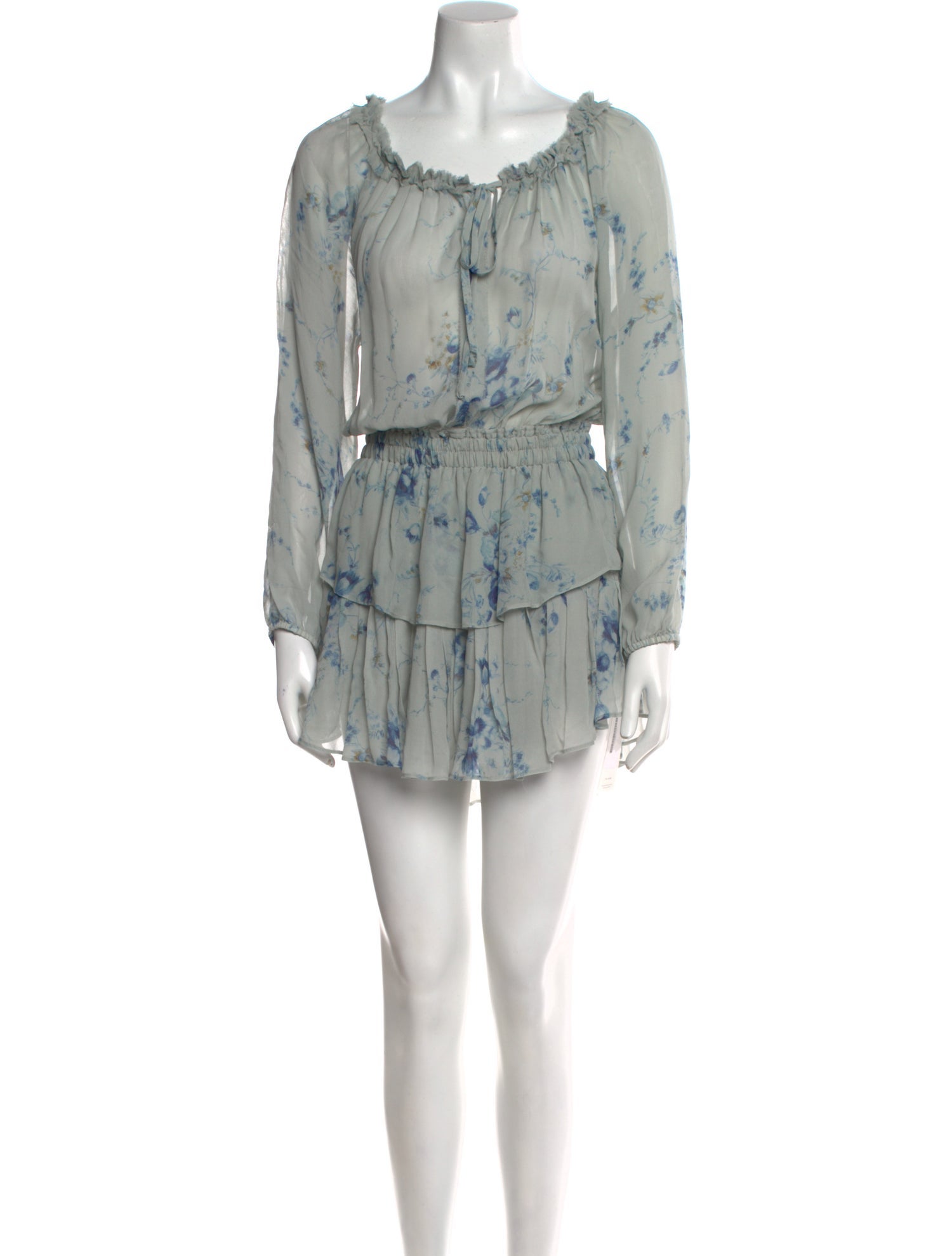 LoveShackFancy Silk Mini Dress