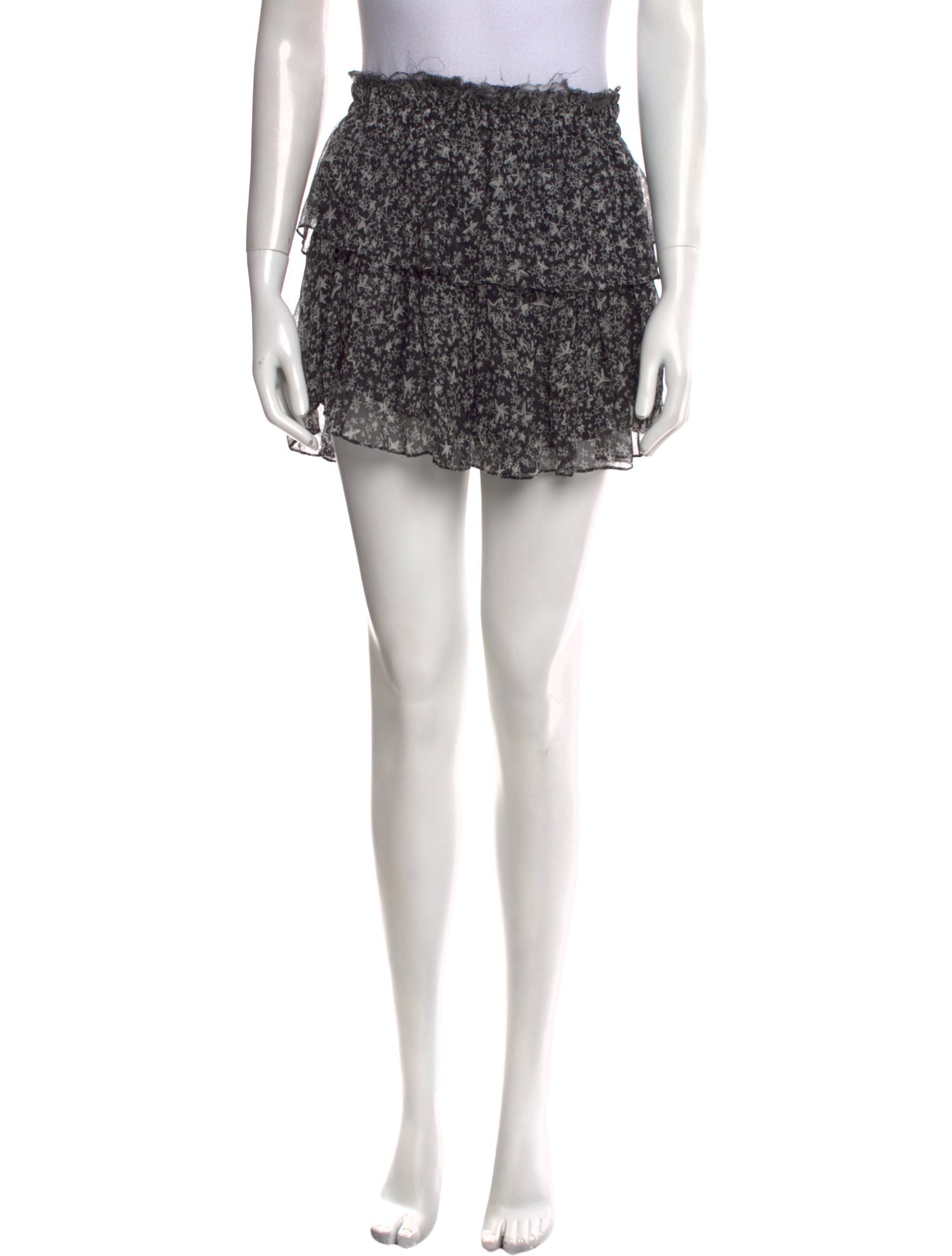 LoveShackFancy Silk Mini Skirt