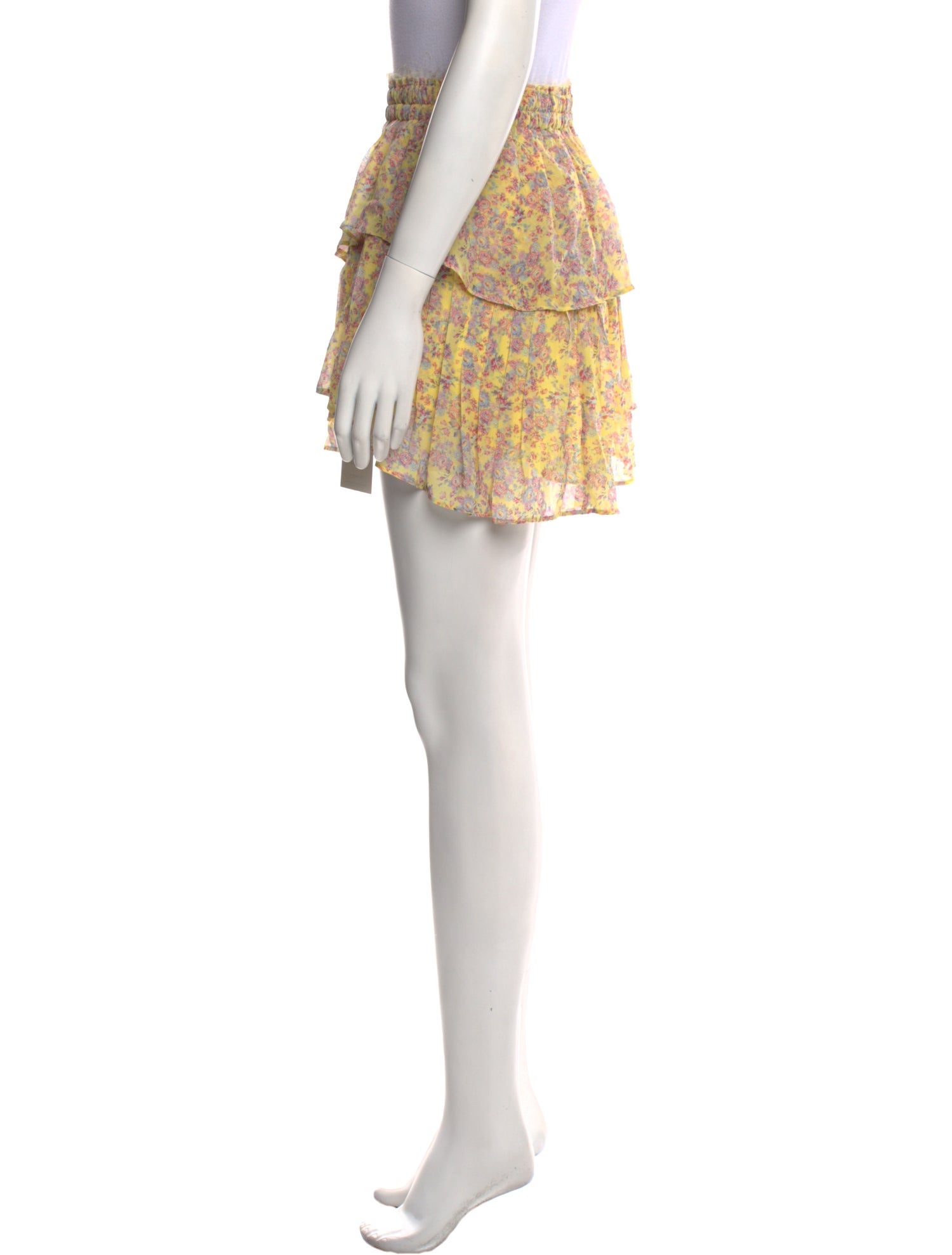 LoveShackFancy Silk Mini Skirt