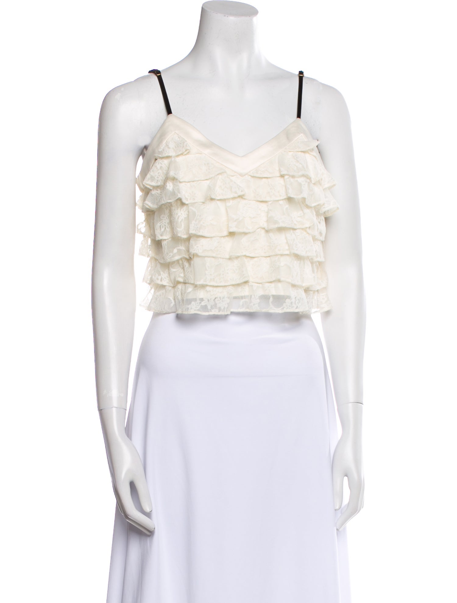 LoveShackFancy V-Neck Sleeveless Crop Top w/ Tags