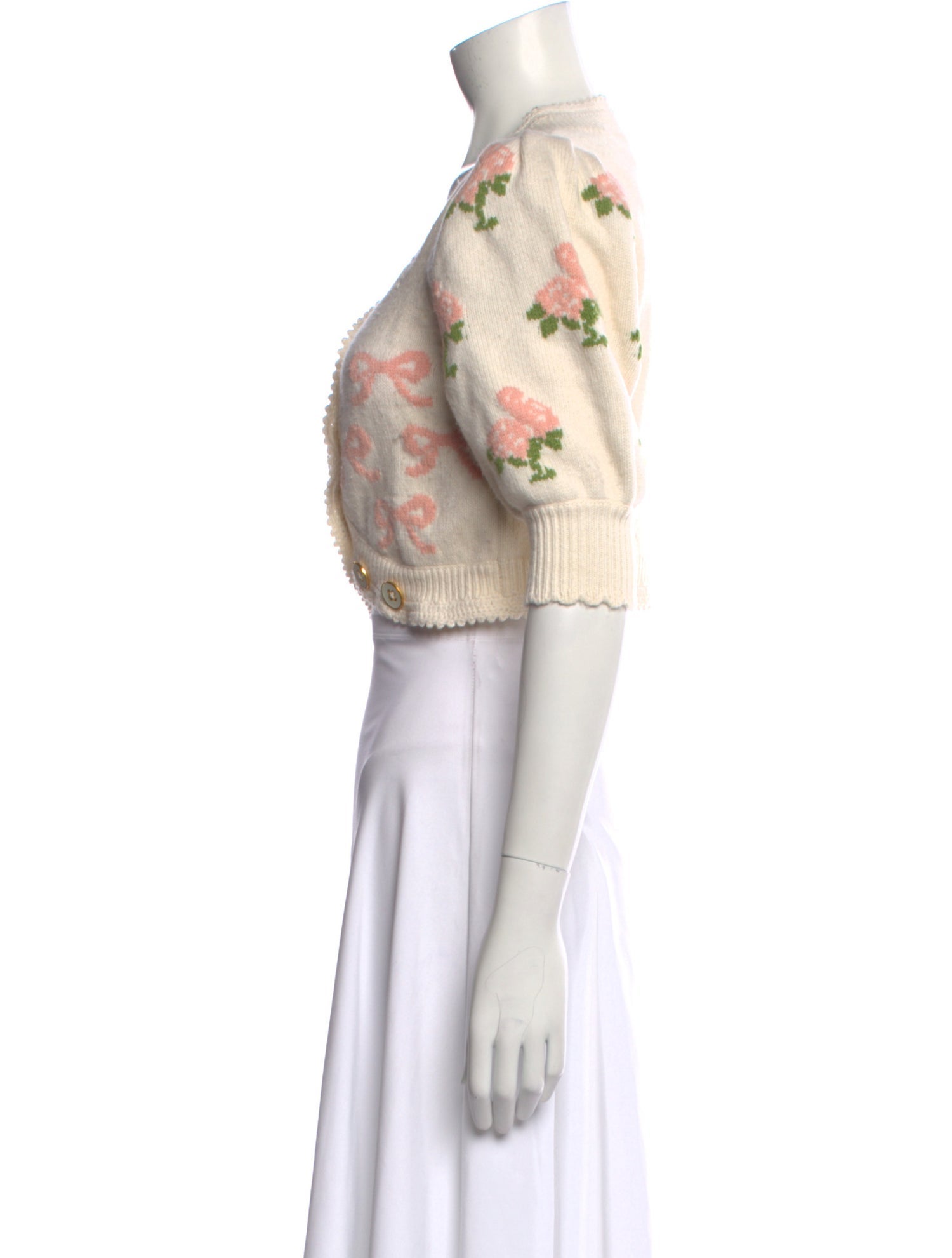 LoveShackFancy Nylon Graphic Print Sweater