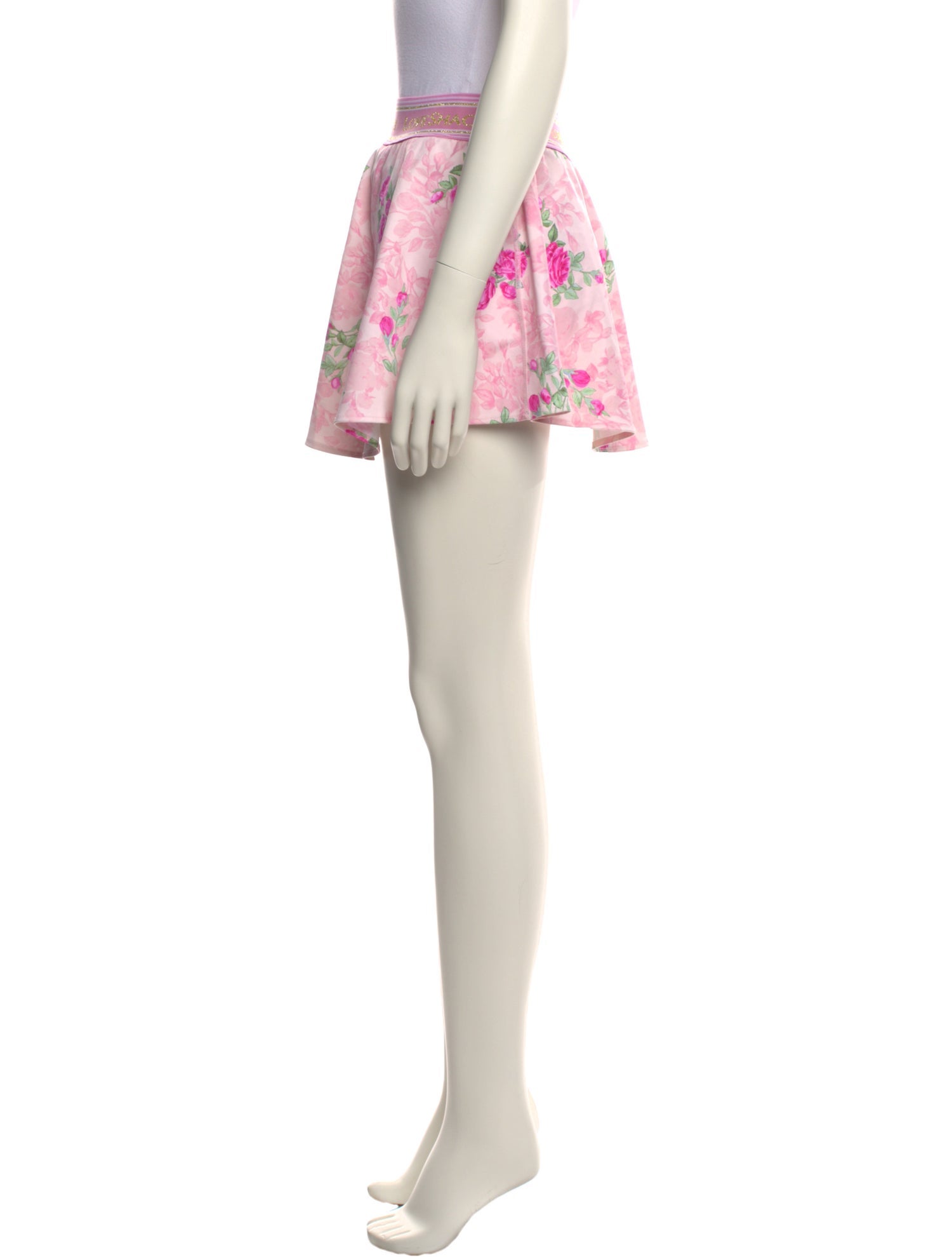 LoveShackFancy Floral Print Mini Skirt