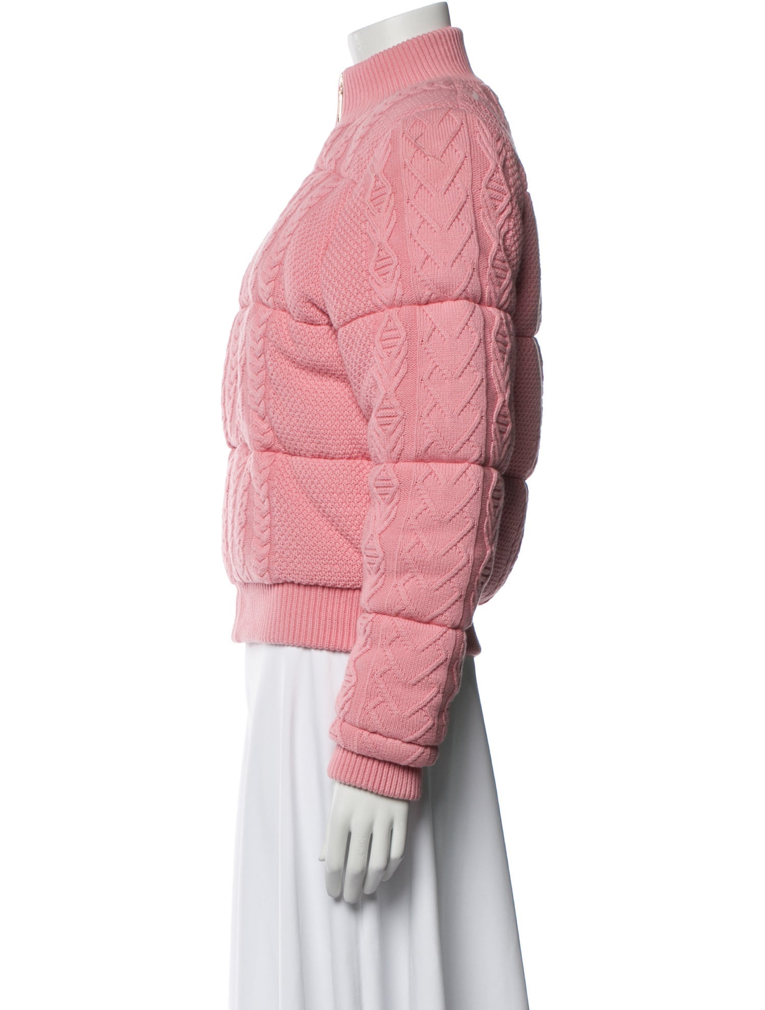 LoveShackFancy Tweed Pattern Faux Fur Jacket w/ Tags