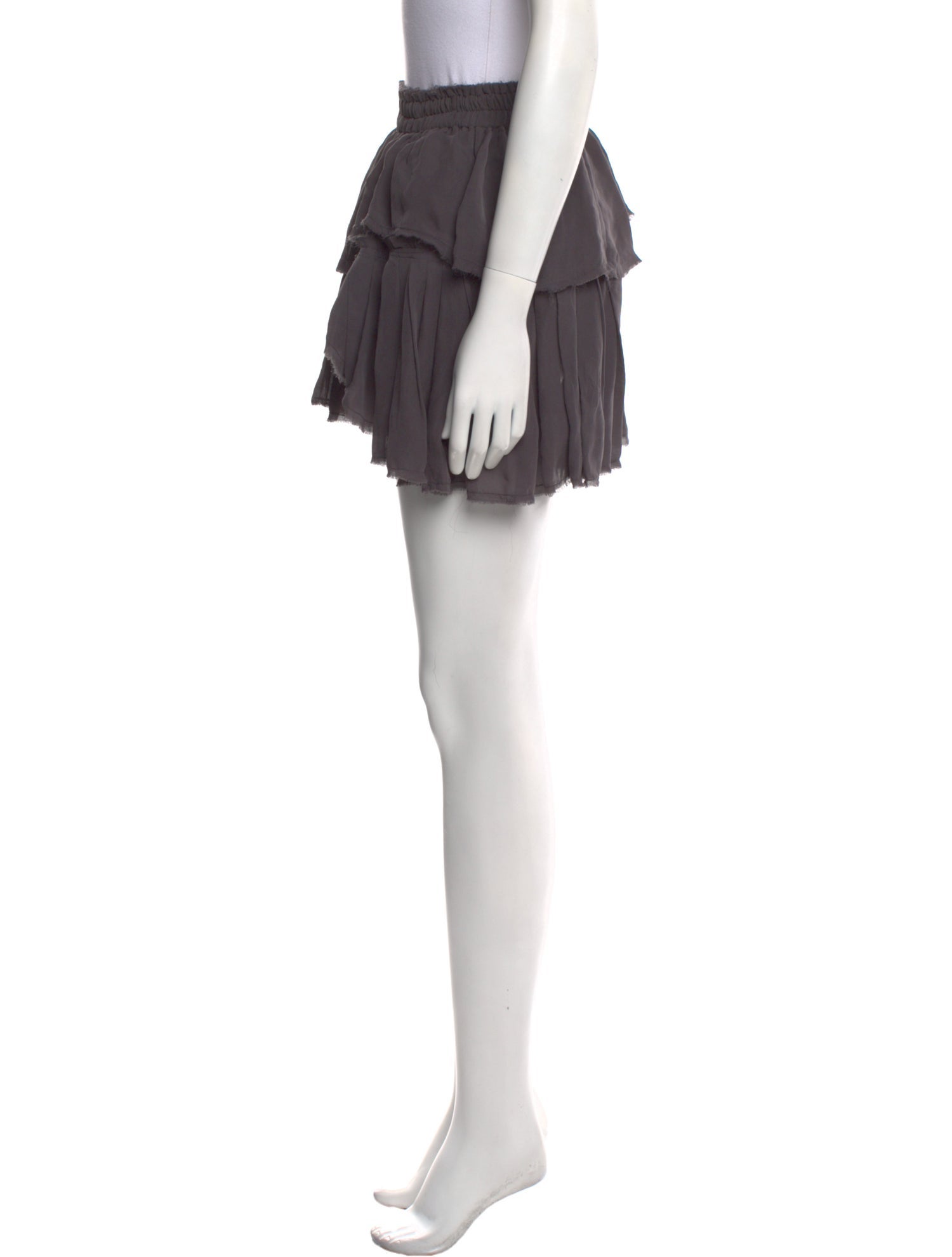 LoveShackFancy Silk Mini Skirt