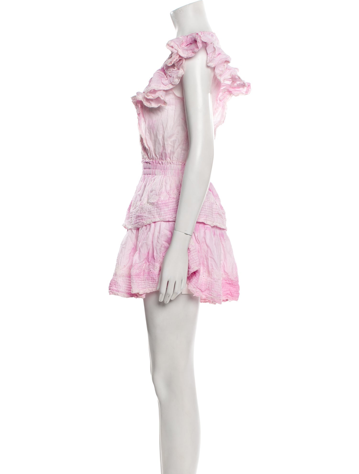 LoveShackFancy Tie-Dye Print Mini Dress