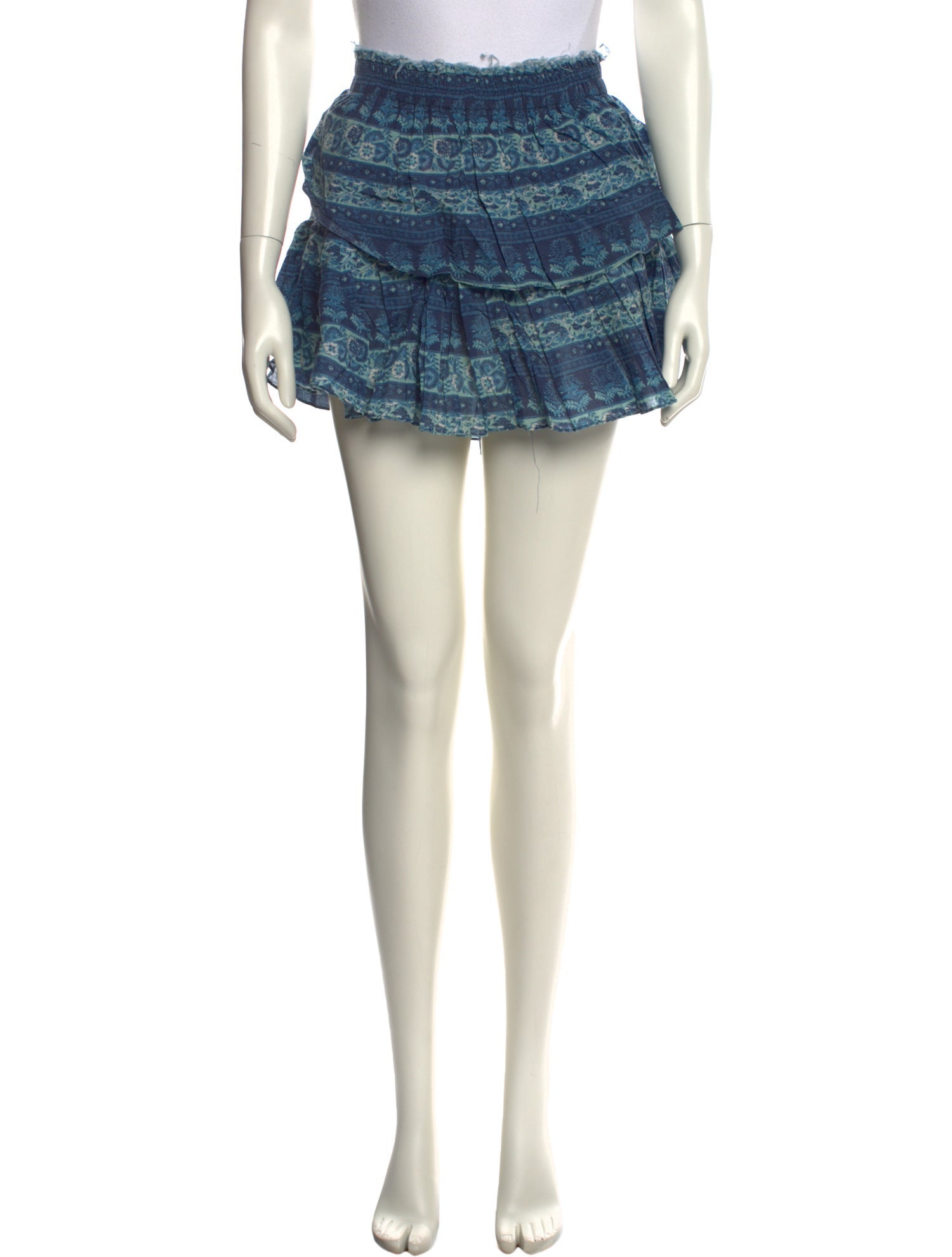 LoveShackFancy Printed Mini Skirt