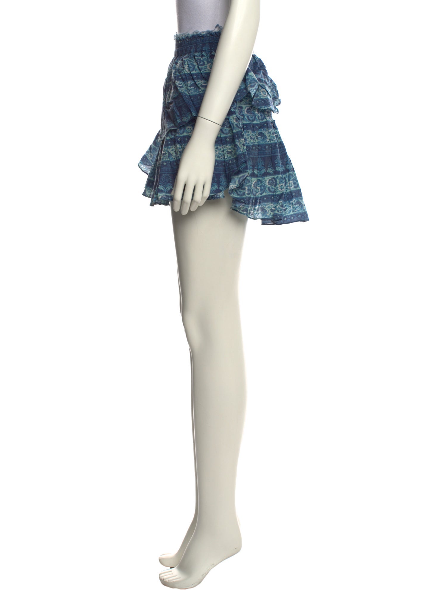 LoveShackFancy Printed Mini Skirt