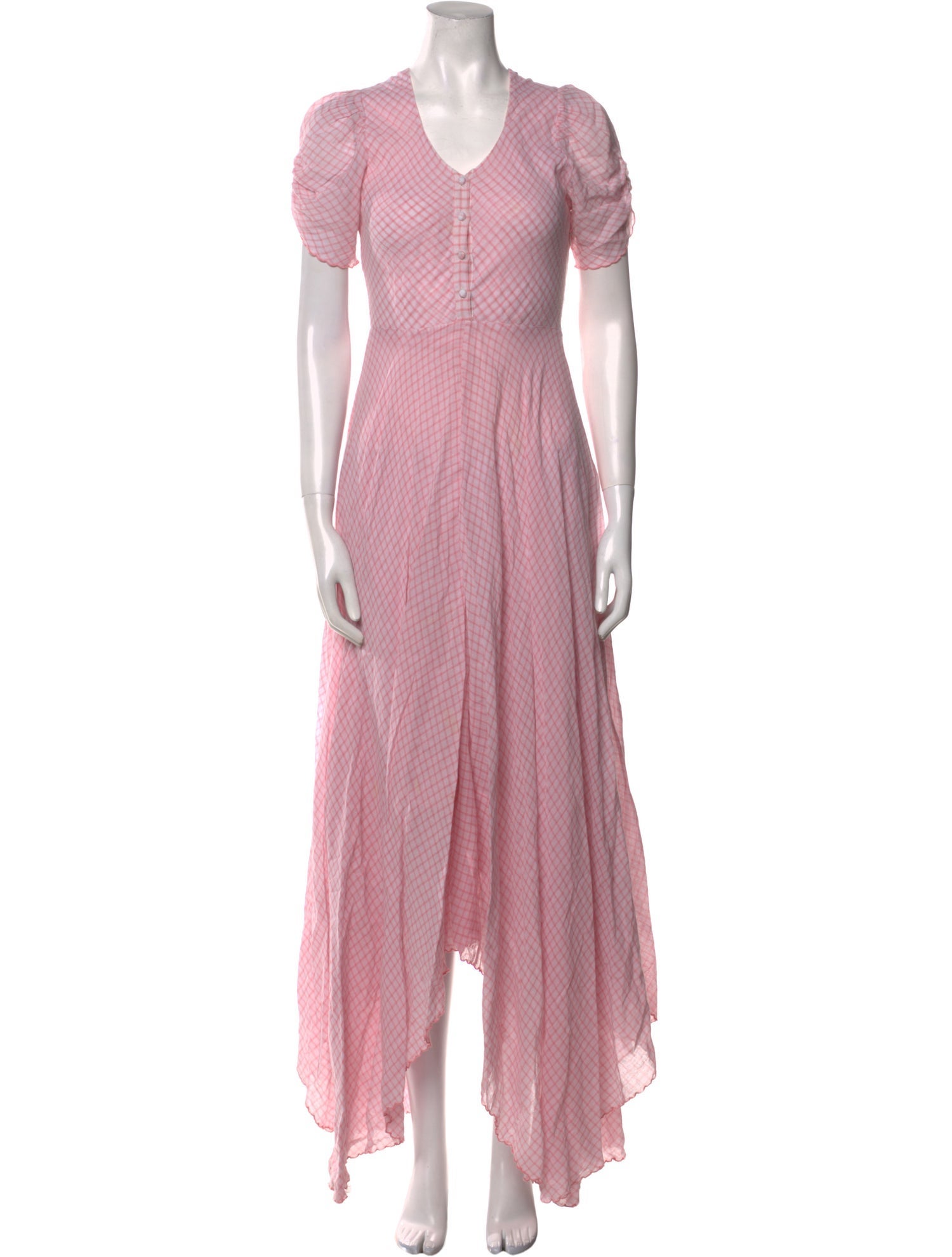 LoveShackFancy V-Neck Long Dress