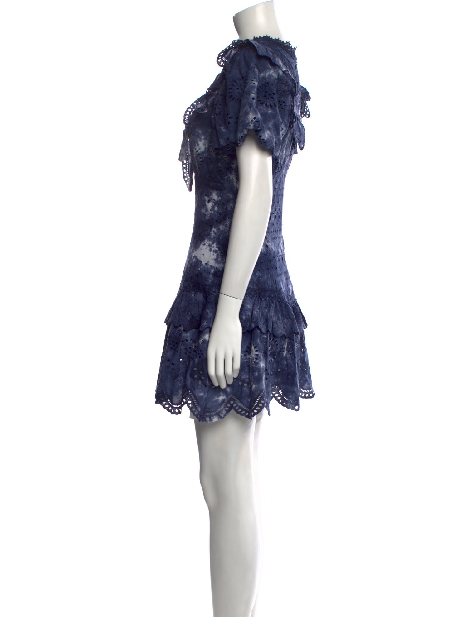 LoveShackFancy Lace Pattern Mini Dress