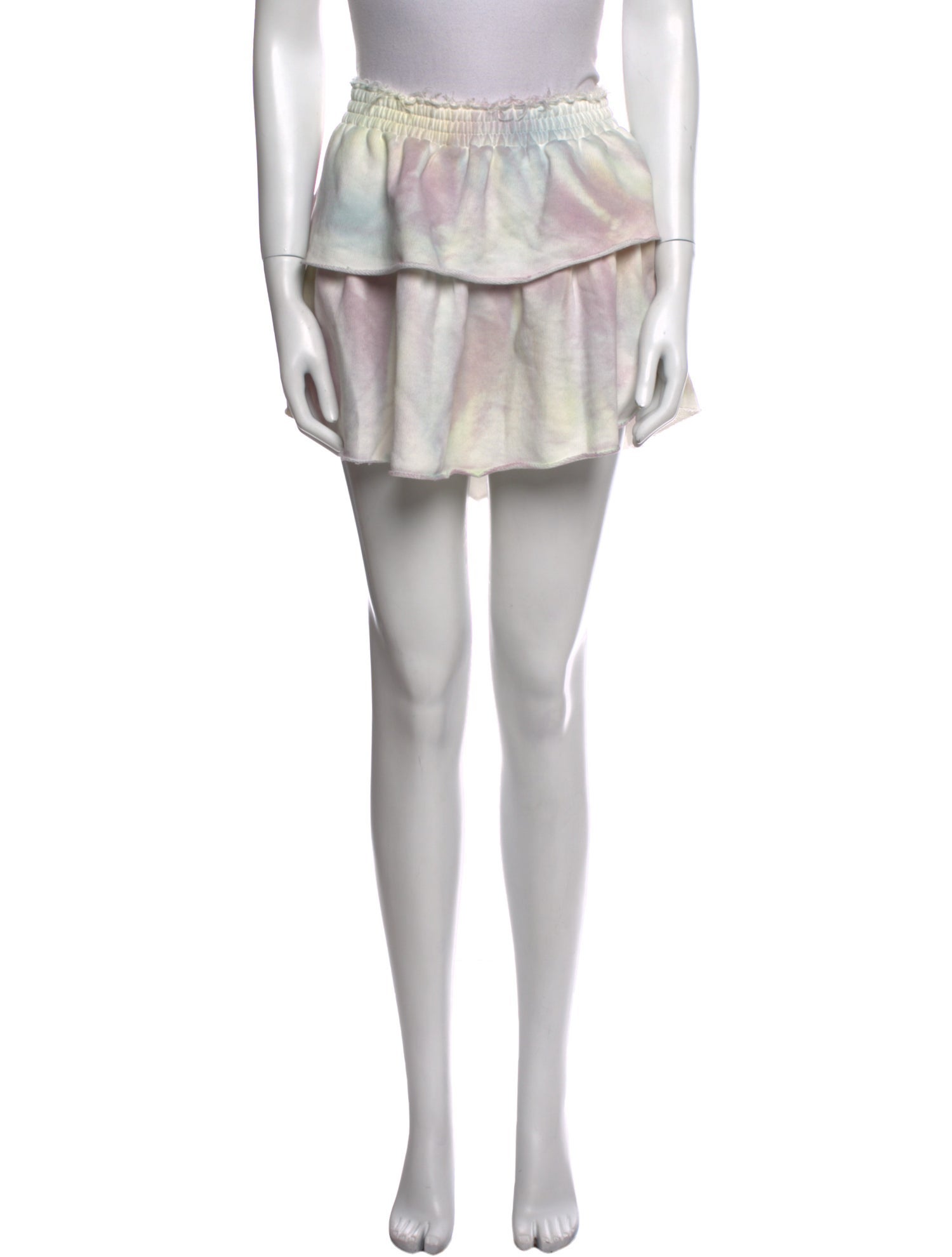 LoveShackFancy Tie-Dye Print Mini Skirt