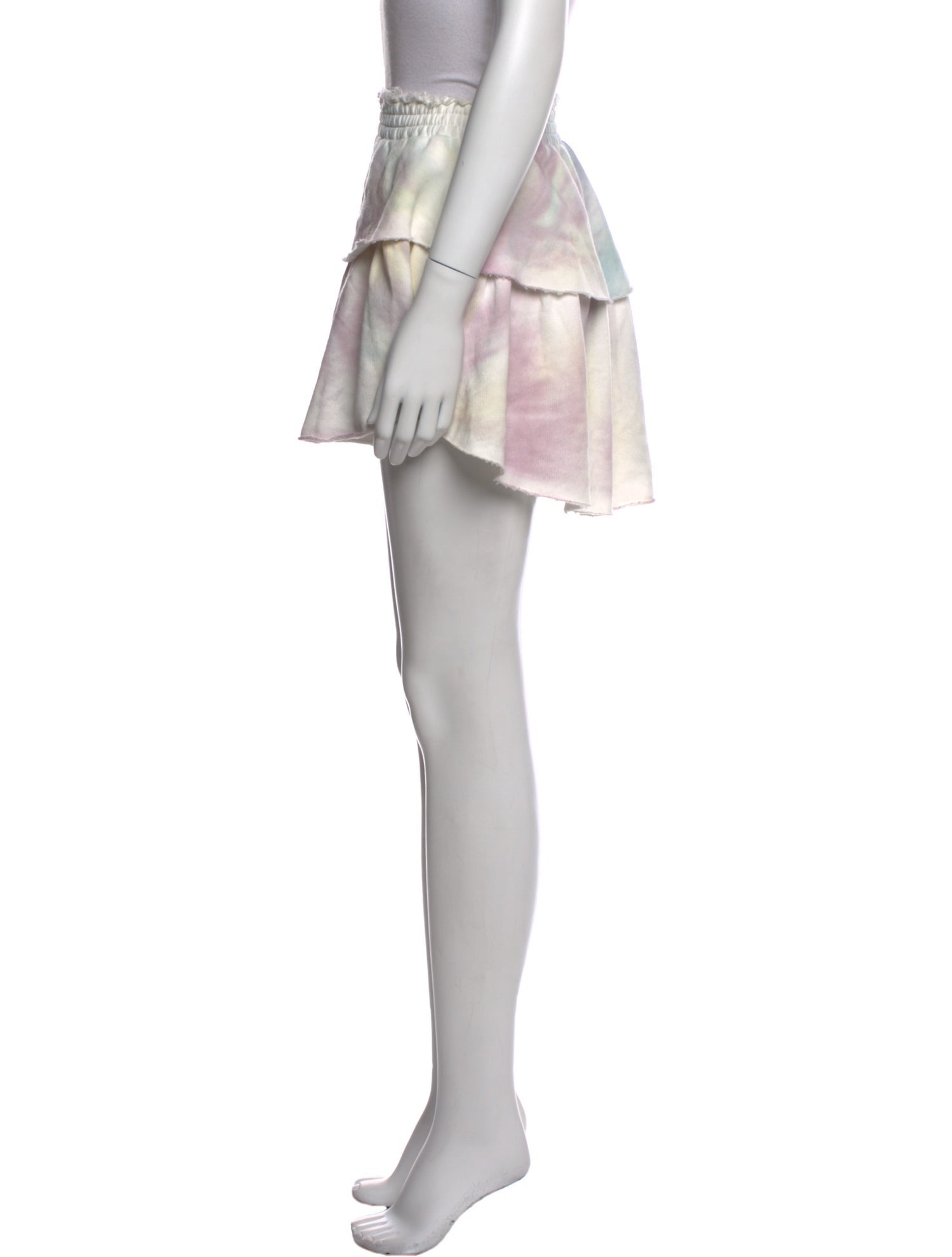 LoveShackFancy Tie-Dye Print Mini Skirt