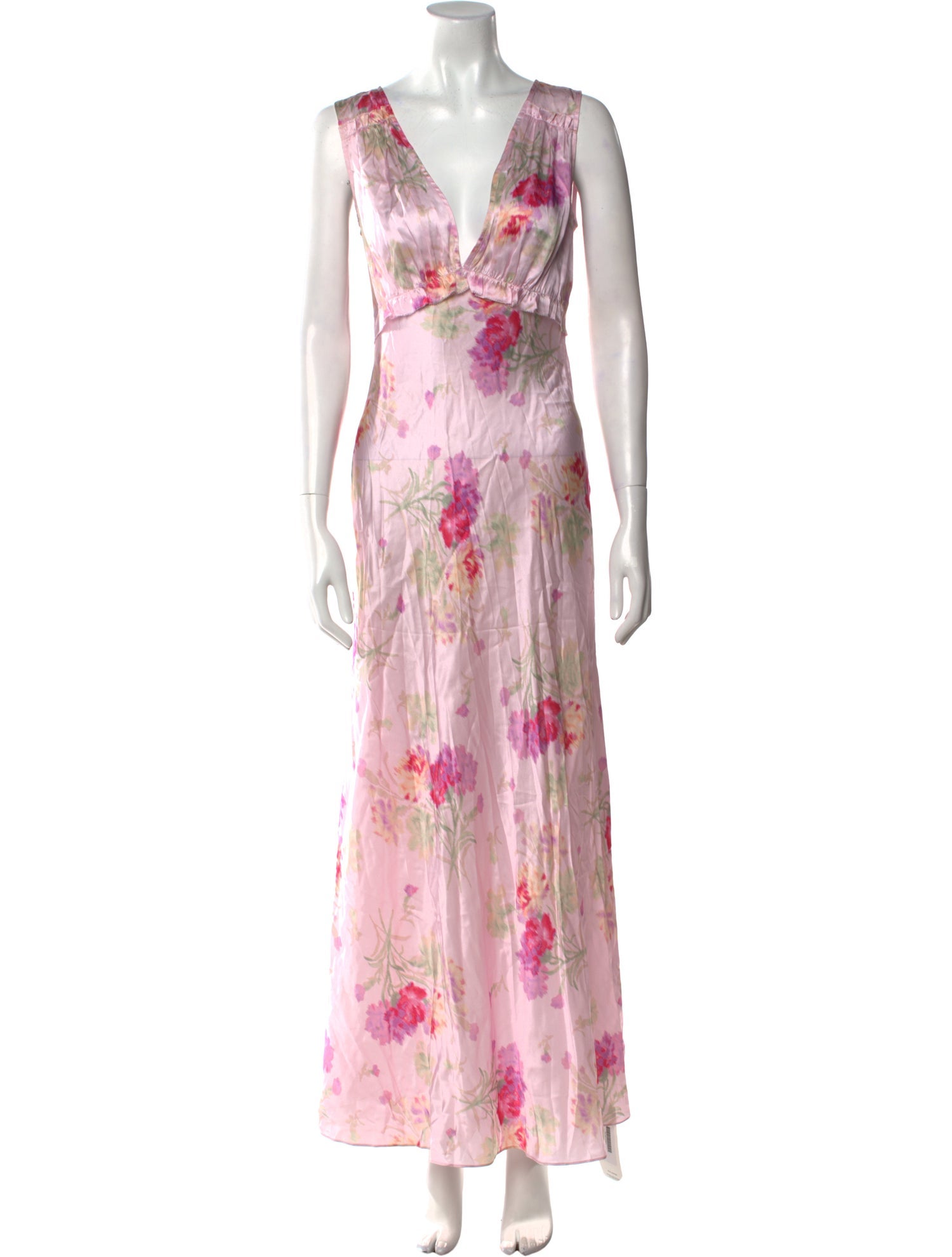 LoveShackFancy Silk Long Dress