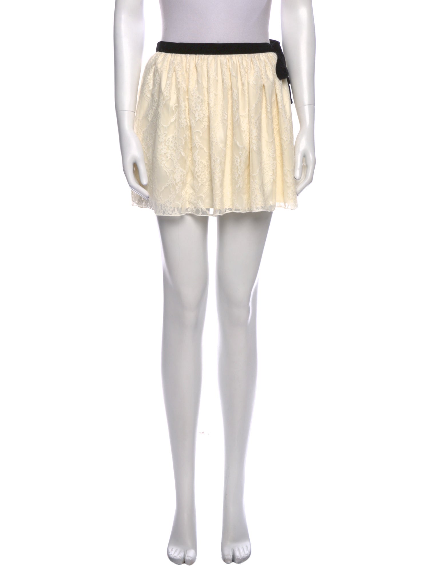 LoveShackFancy Bow Accents Mini Skirt w/ Tags