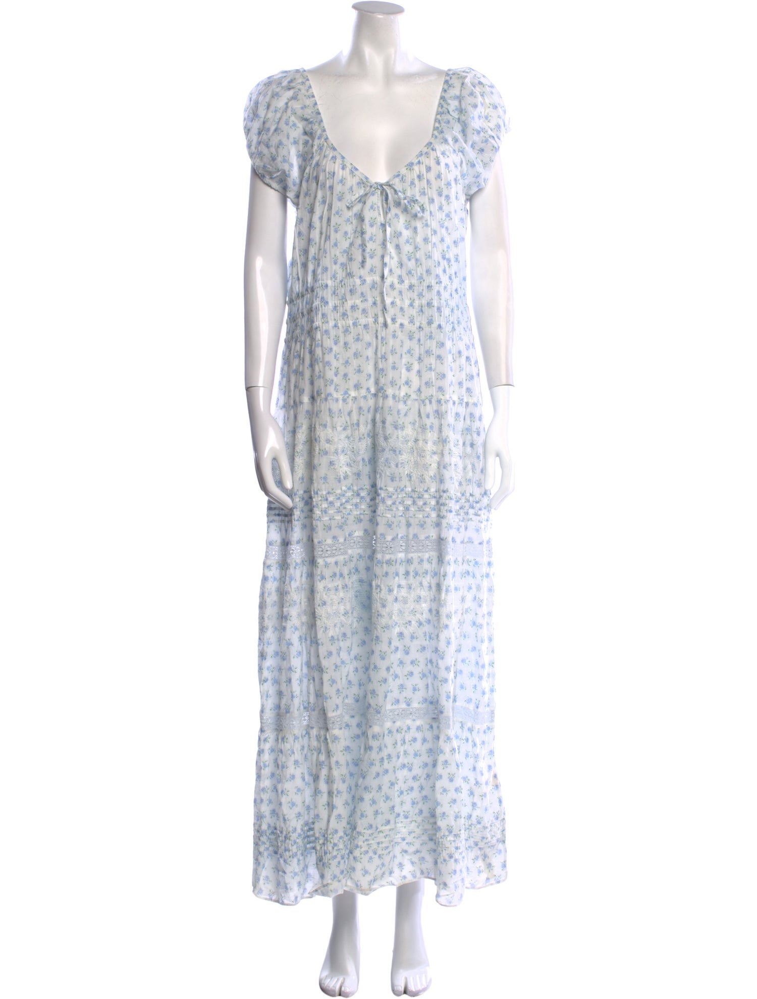 LoveShackFancy Floral Print Long Dress w/ Tags