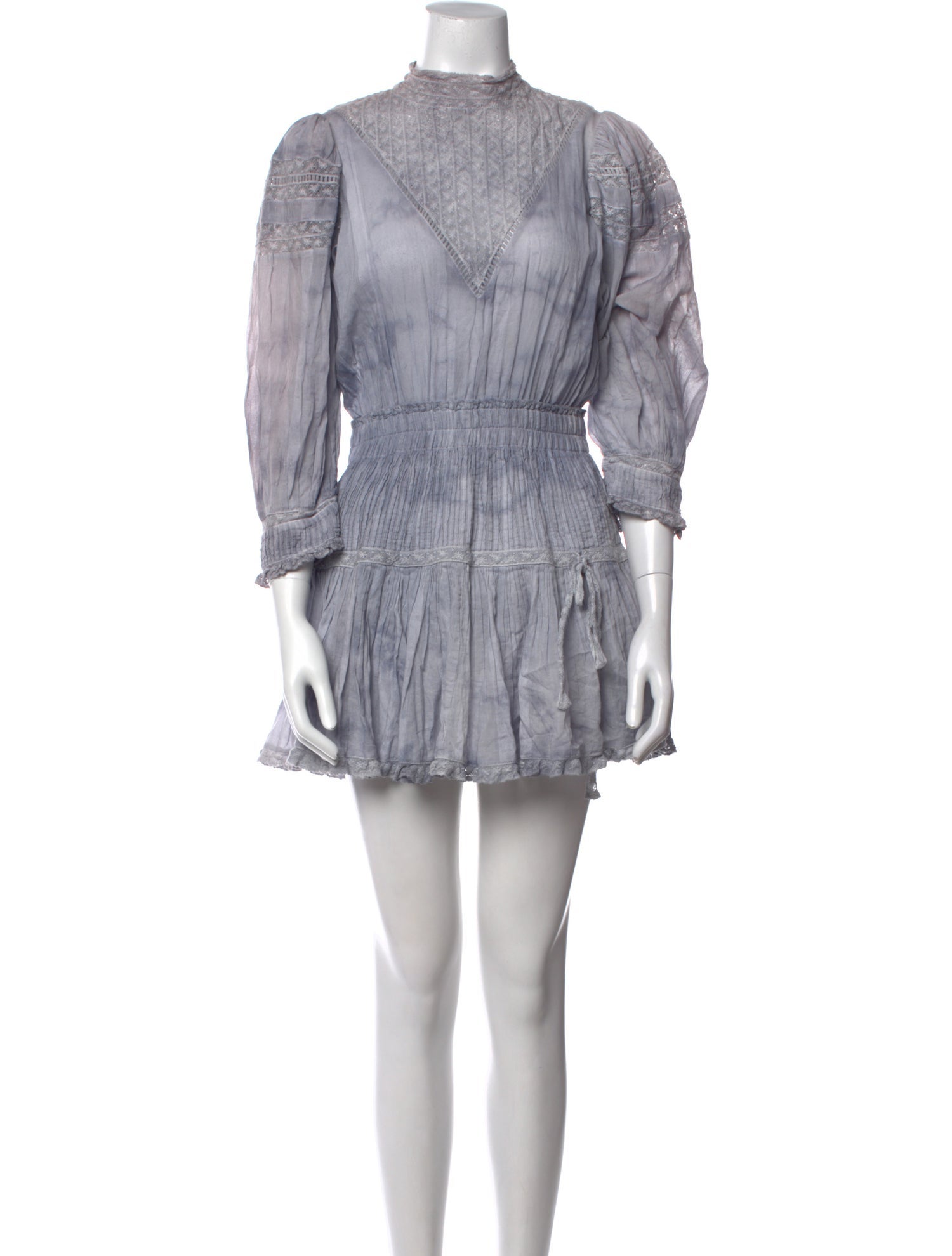 LoveShackFancy Striped Mini Dress