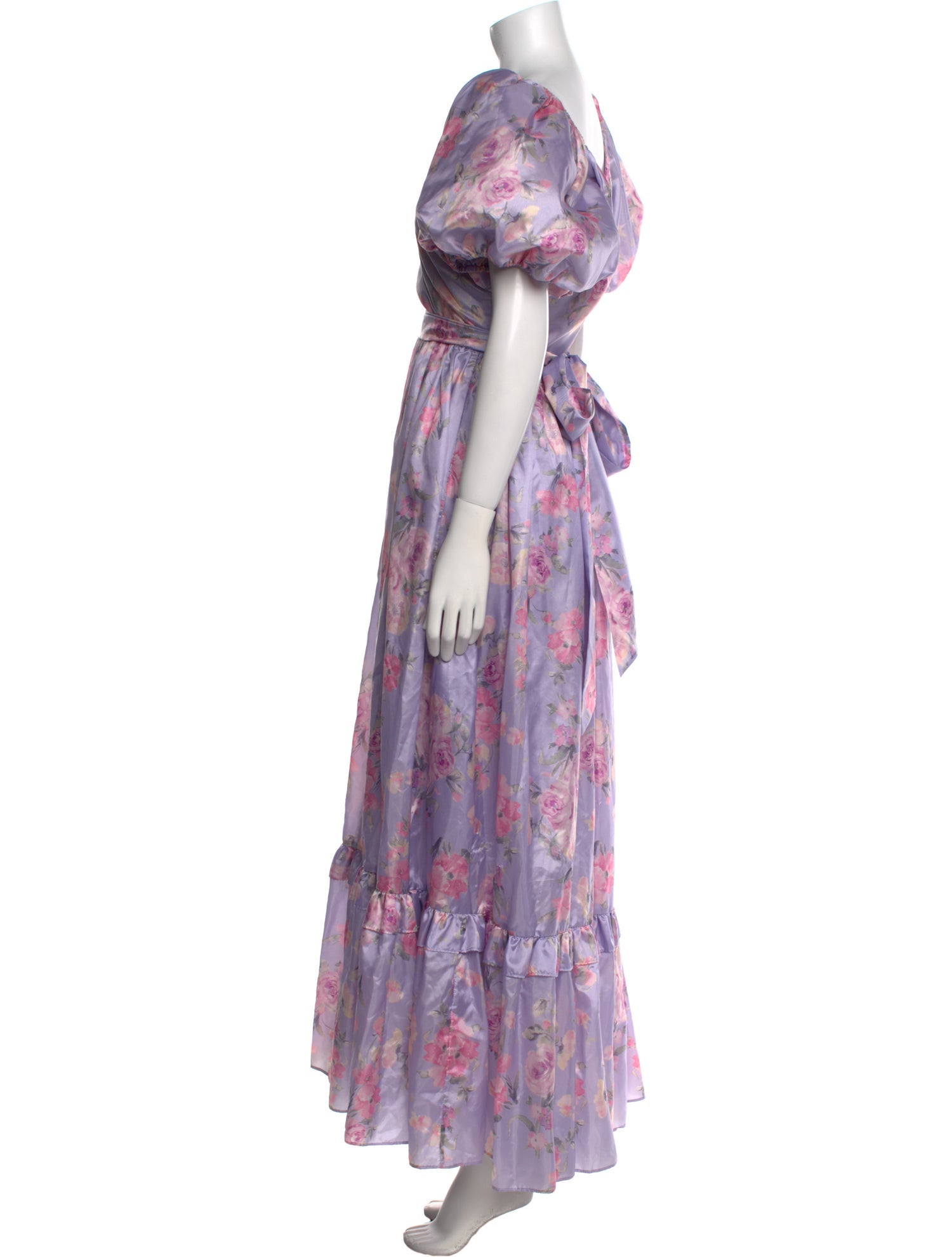 LoveShackFancy Floral Print Long Dress