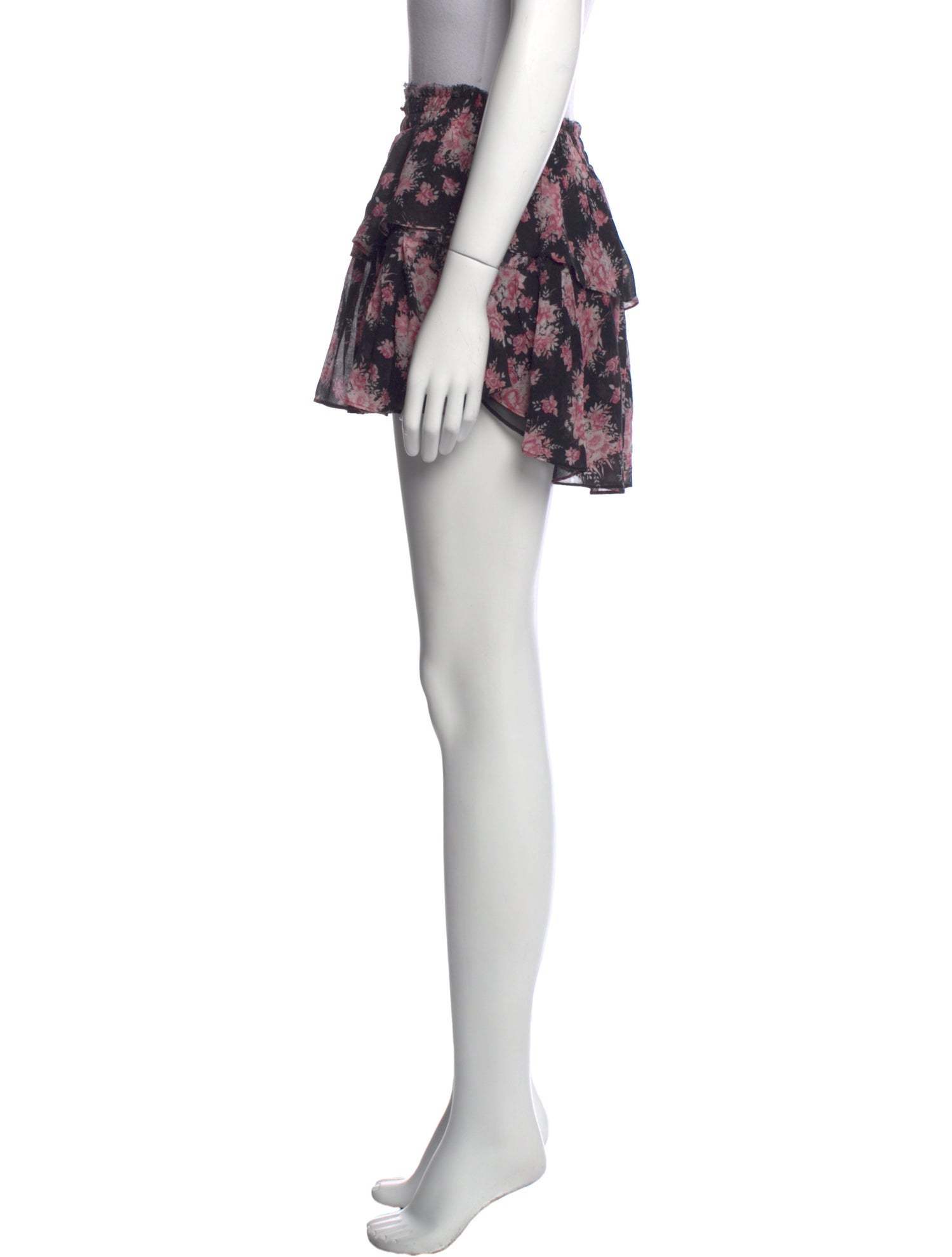 LoveShackFancy Silk Mini Skirt