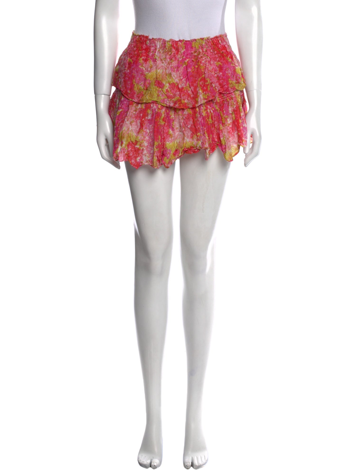 LoveShackFancy Printed Mini Skirt