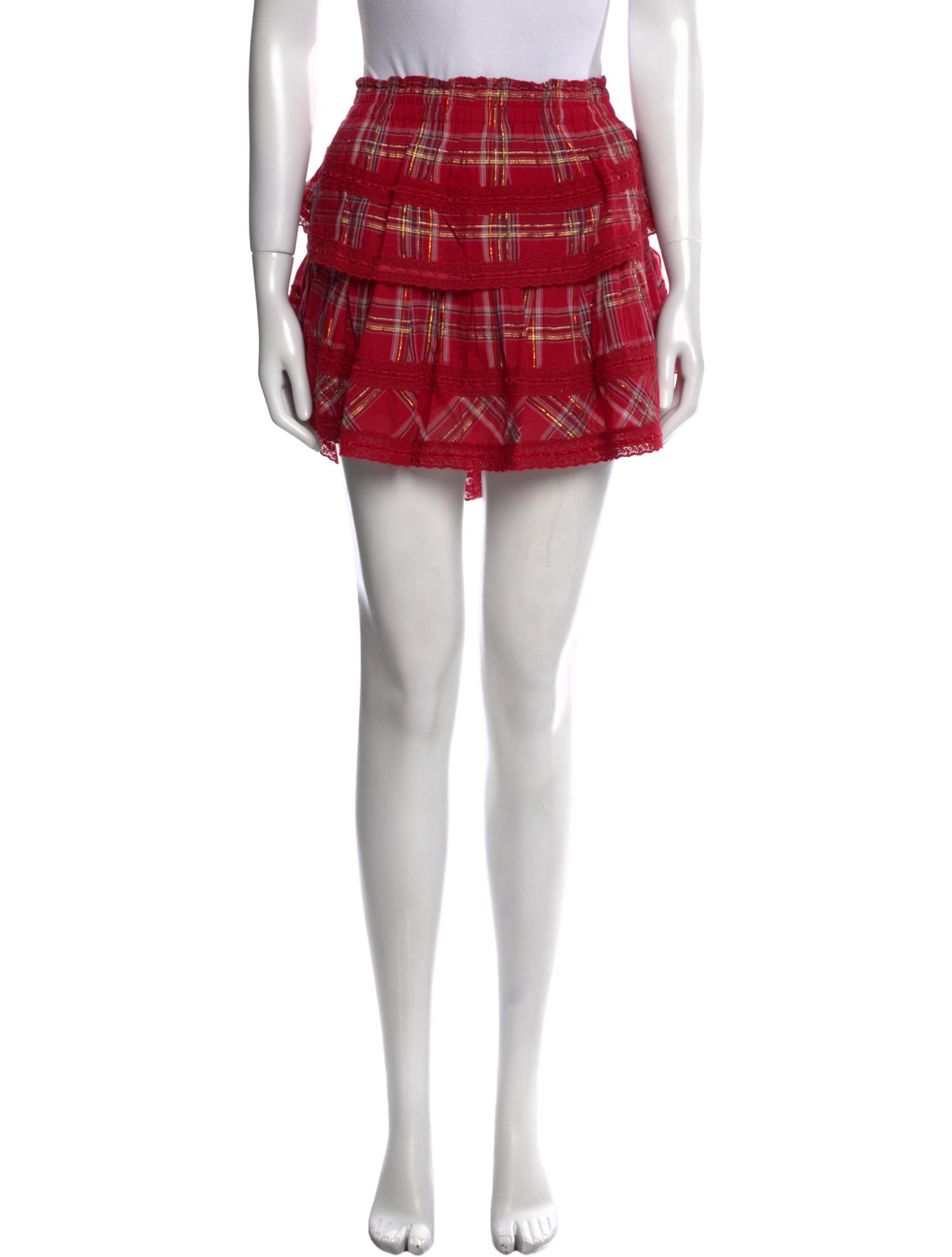 LoveShackFancy Printed Mini Skirt