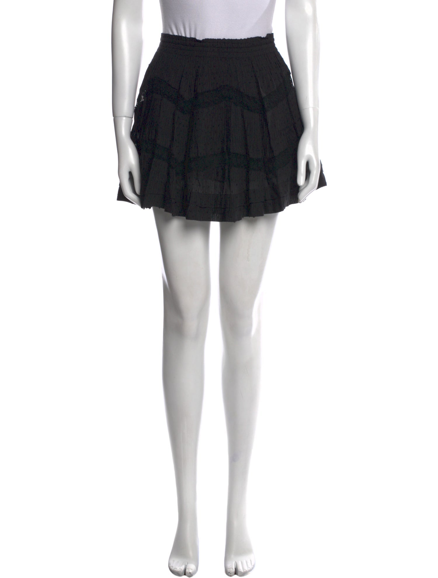 LoveShackFancy Raw-Edge Trim Mini Skirt w/ Tags