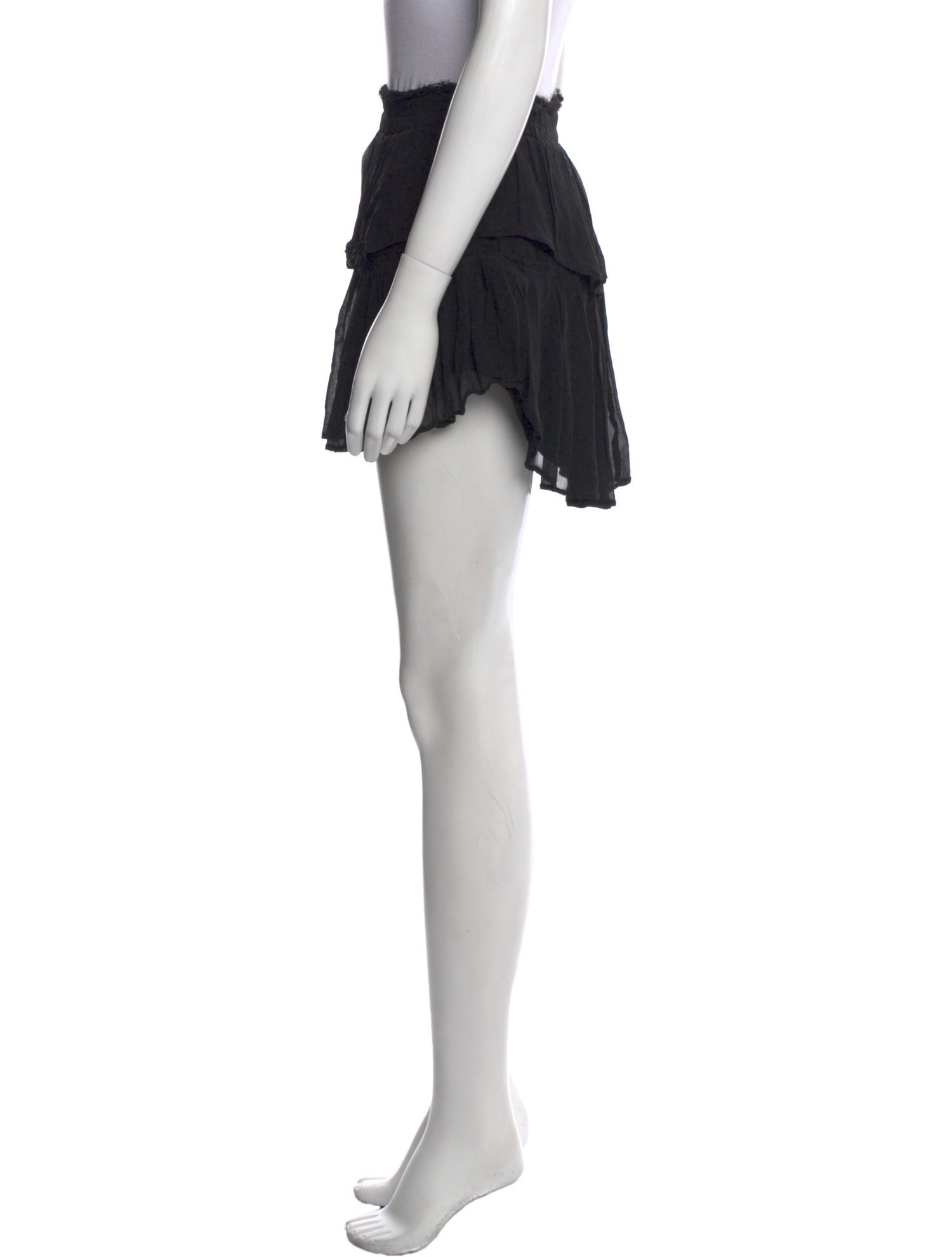 LoveShackFancy Ruffle Embellishment Mini Skirt