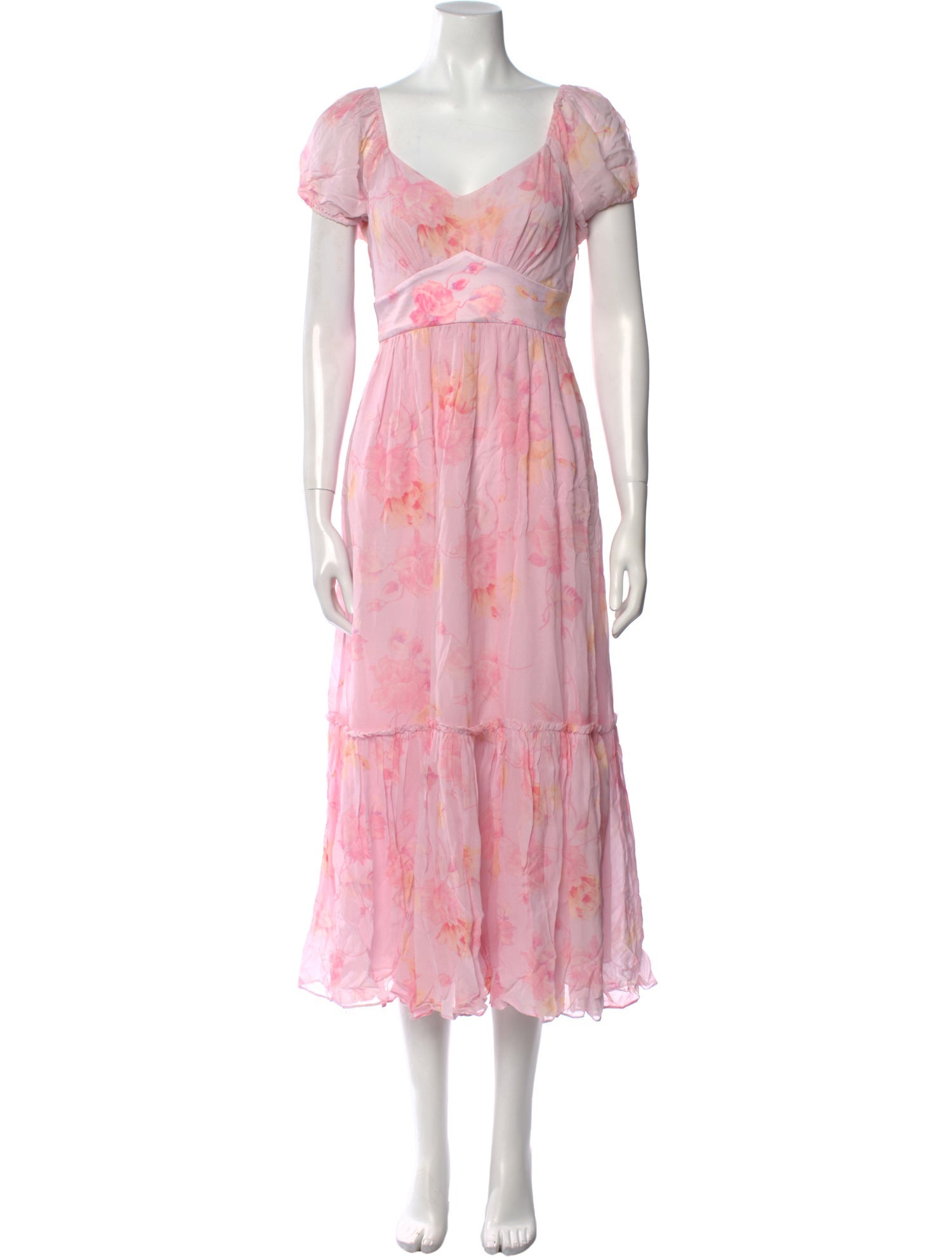 LoveShackFancy Printed Long Dress