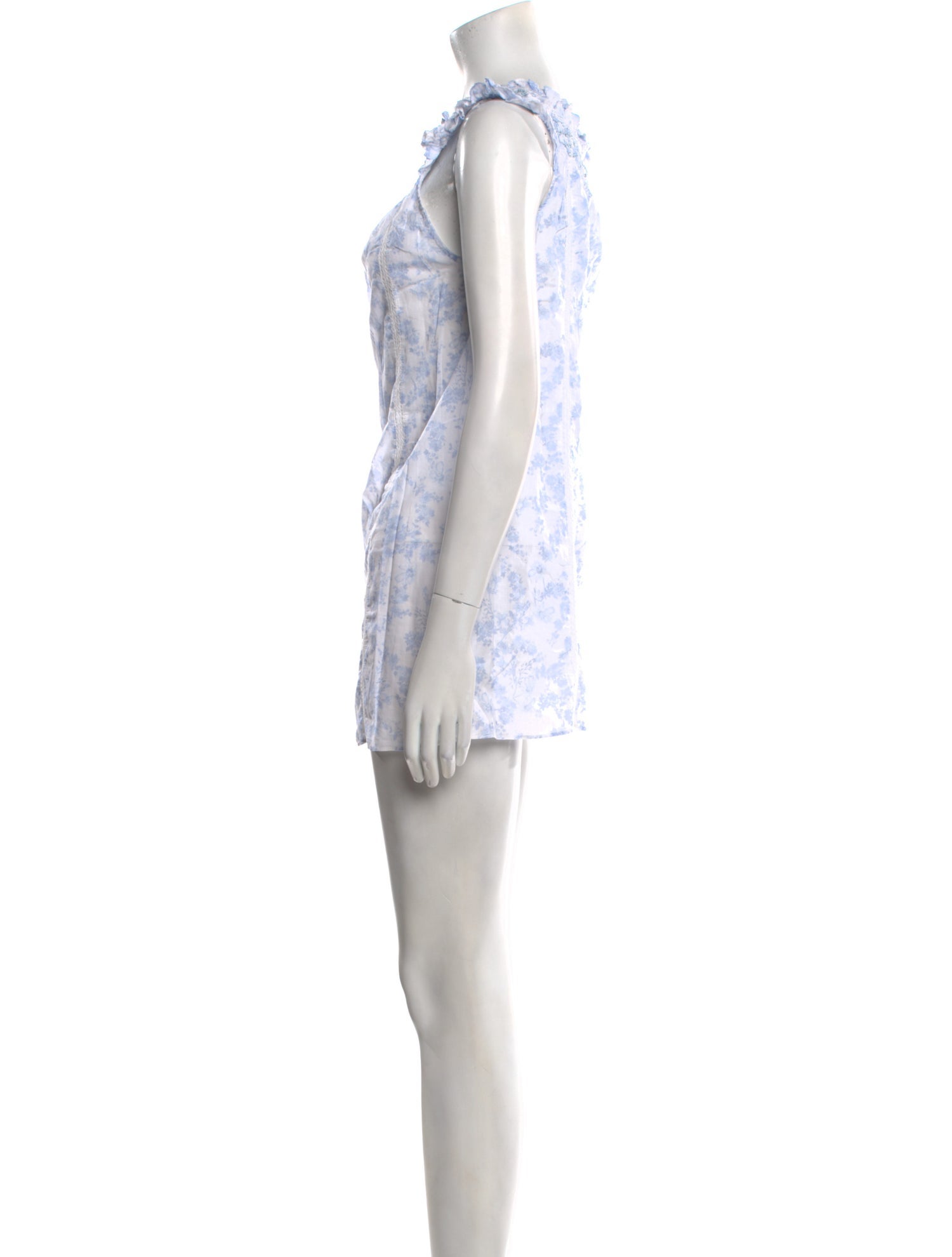 LoveShackFancy Scoop Neck Mini Dress