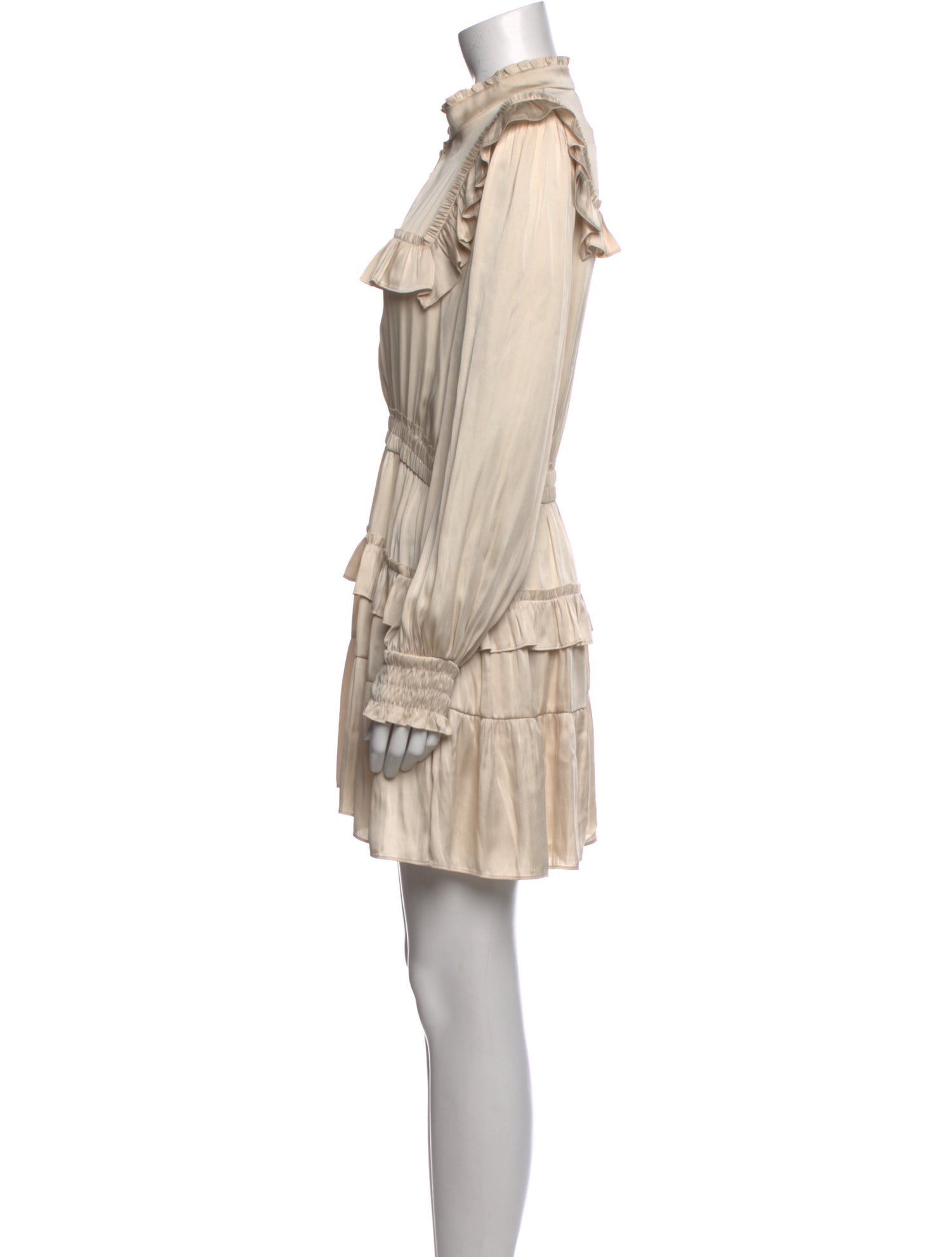 LoveShackFancy Mock Neck Mini Dress