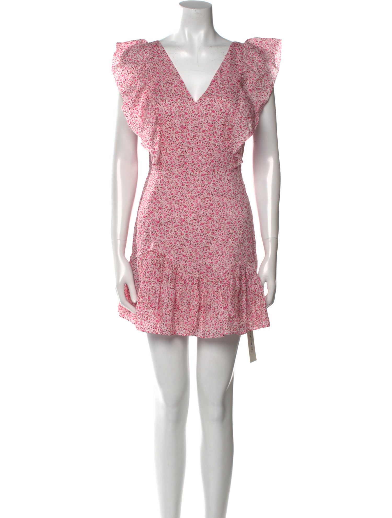 LoveShackFancy Floral Print Mini Dress