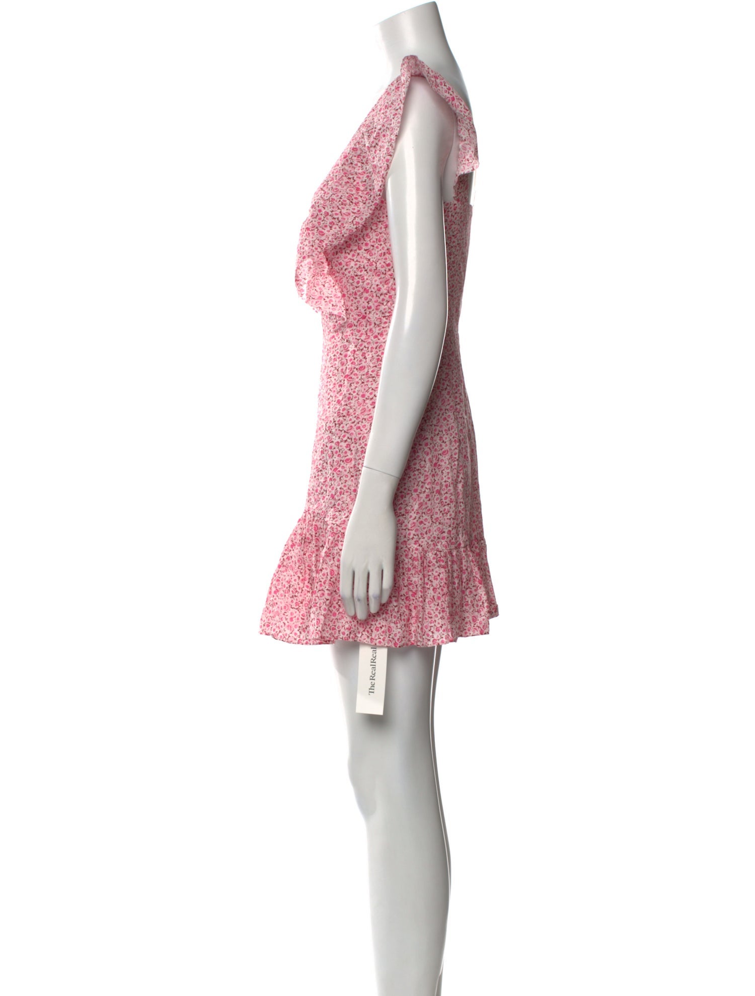 LoveShackFancy Floral Print Mini Dress