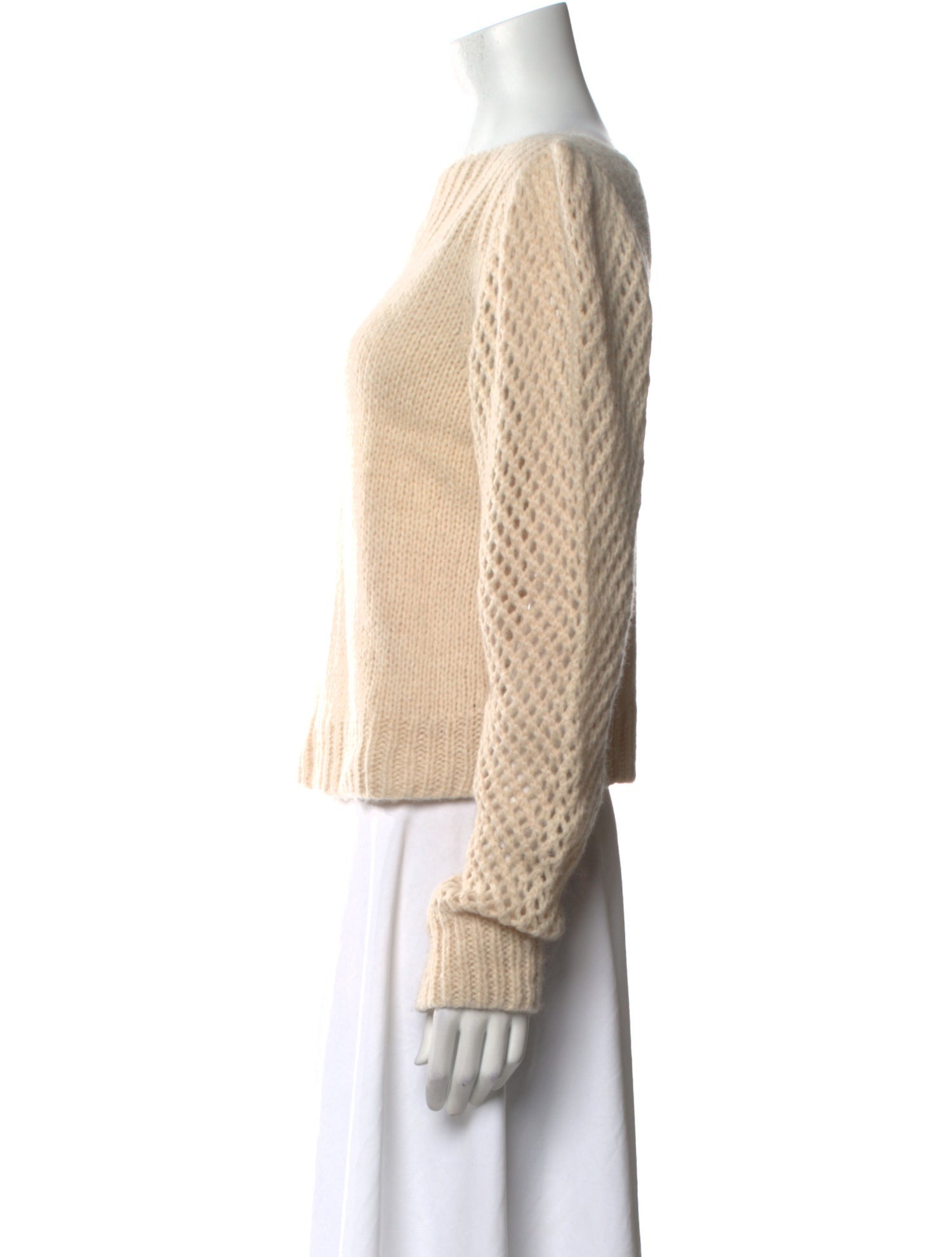 LoveShackFancy Alpaca Bateau Neckline Sweater