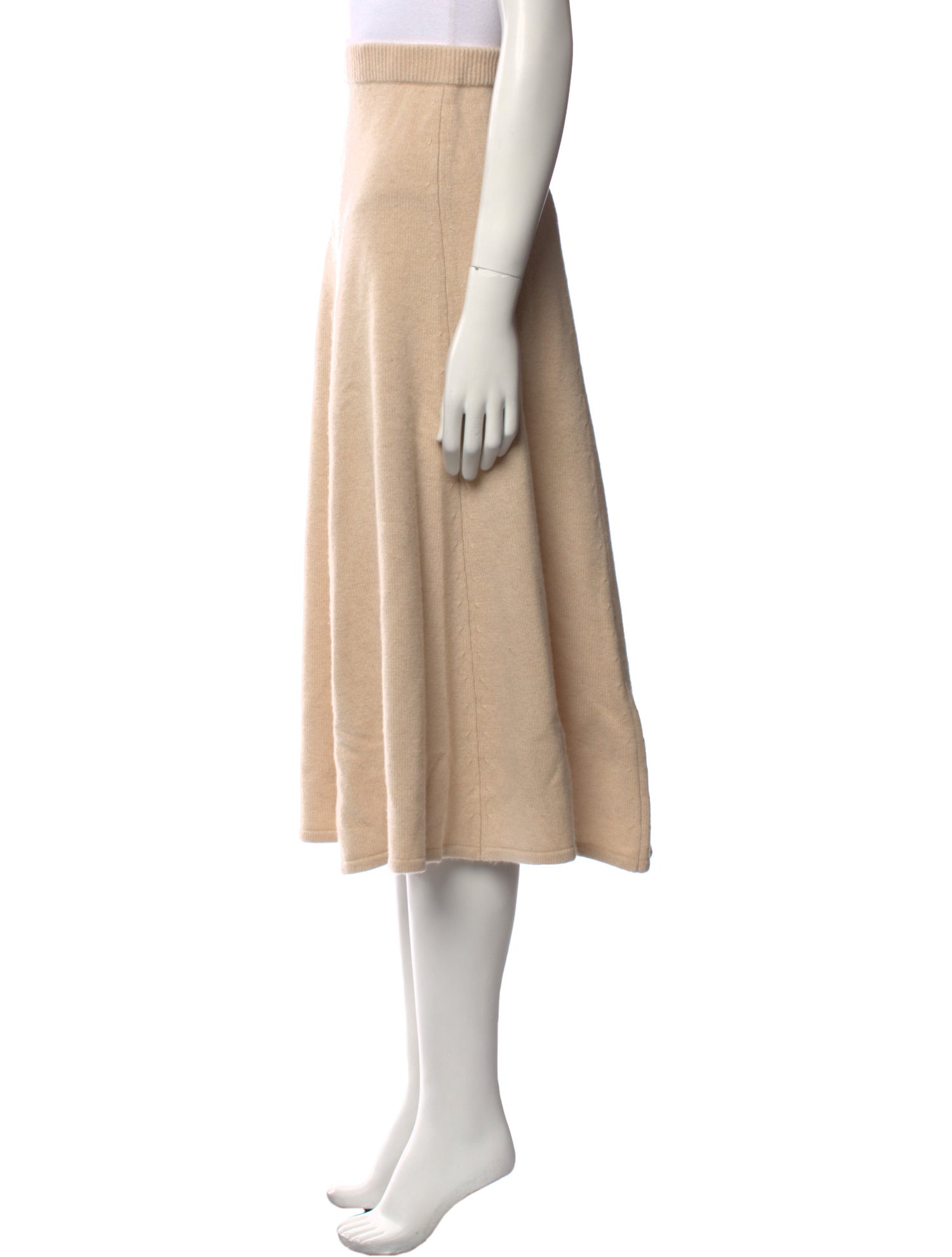 LoveShackFancy Cashmere Midi Length Skirt