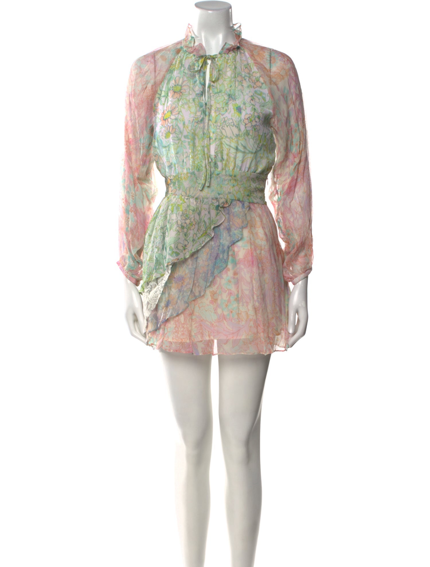 LoveShackFancy Printed Mini Dress