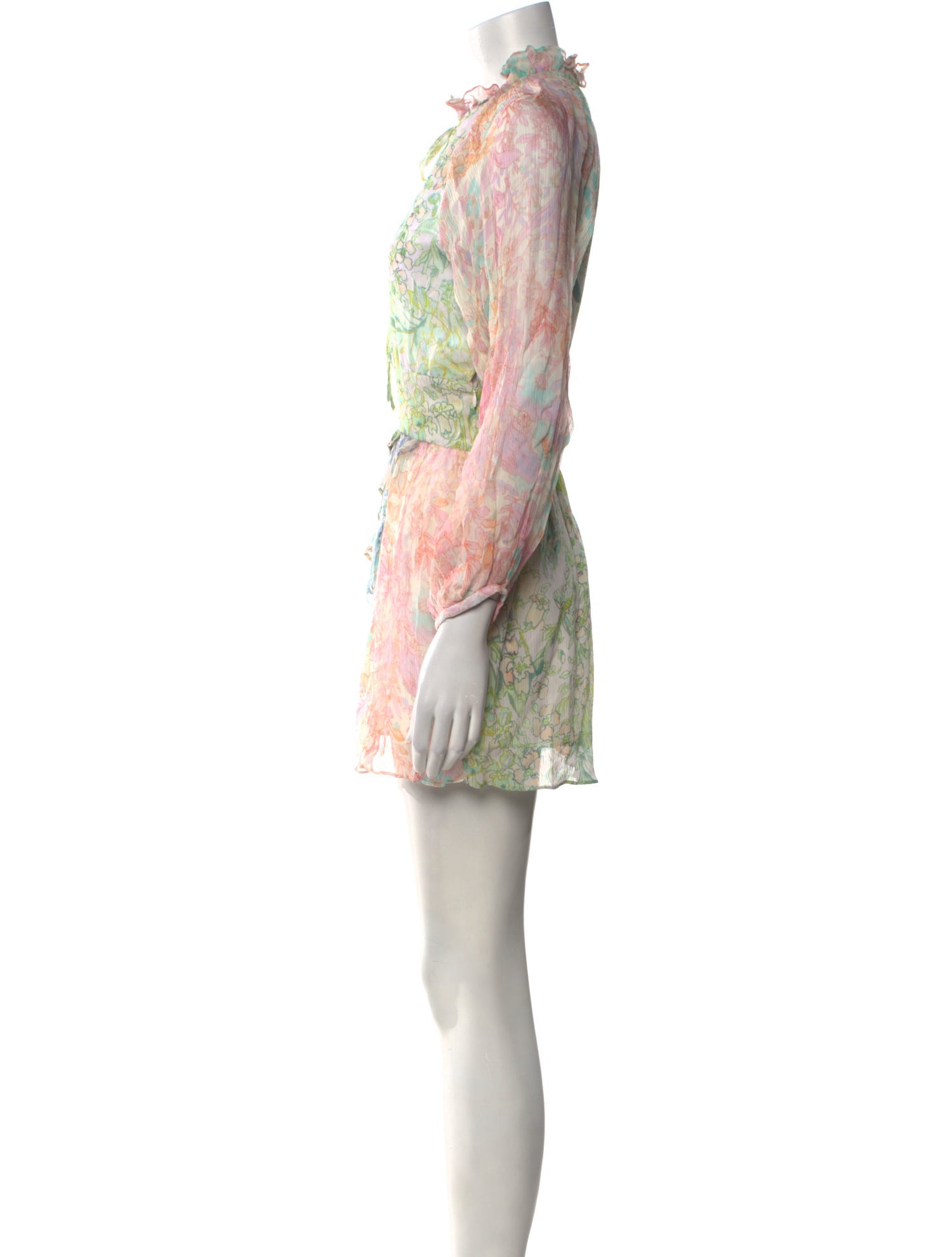 LoveShackFancy Printed Mini Dress