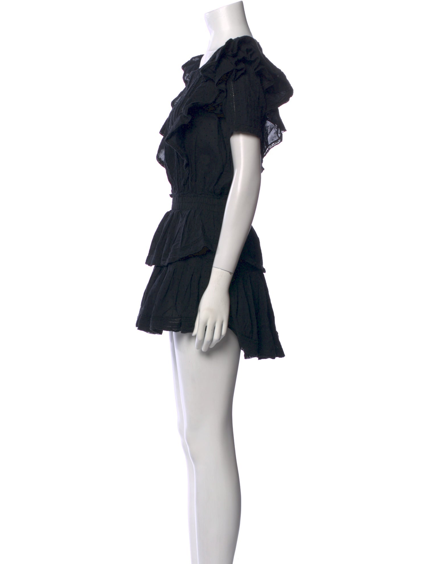 LoveShackFancy Scoop Neck Mini Dress