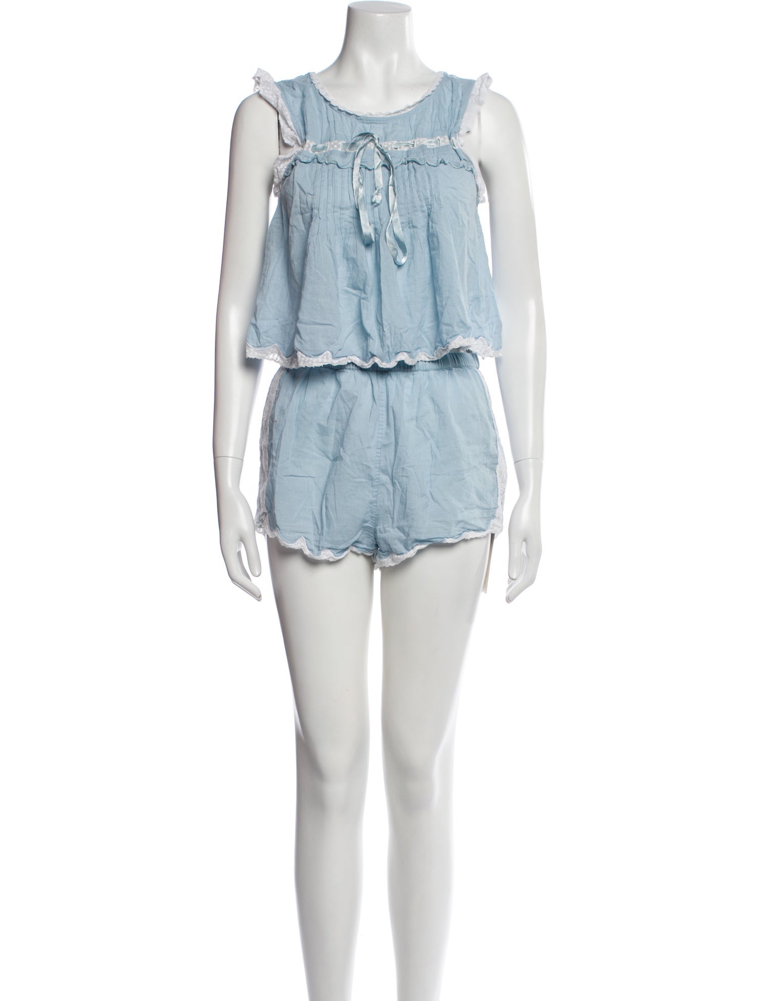 LoveShackFancy Ruffle Embellishment Short Set