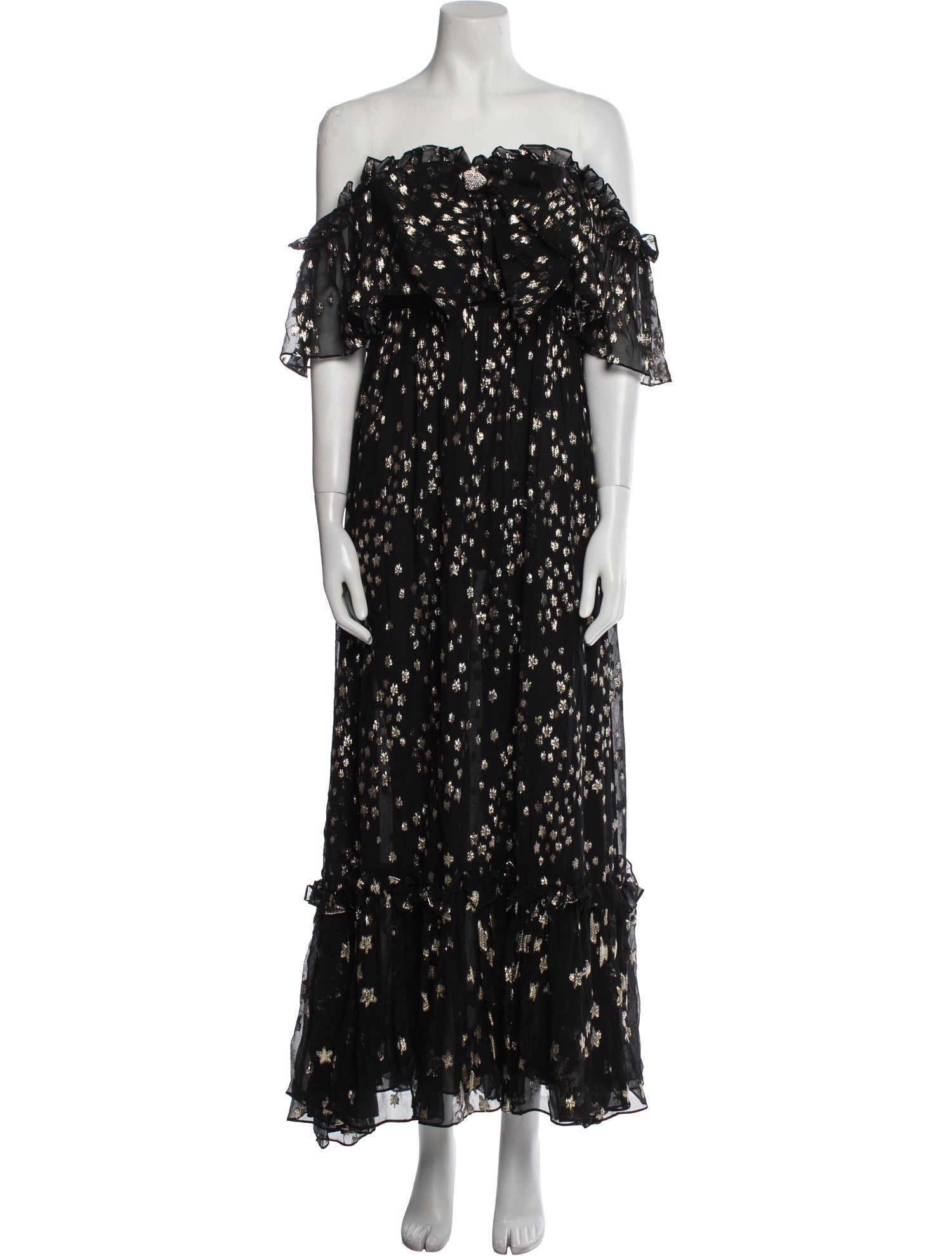 LoveShackFancy Silk Long Dress