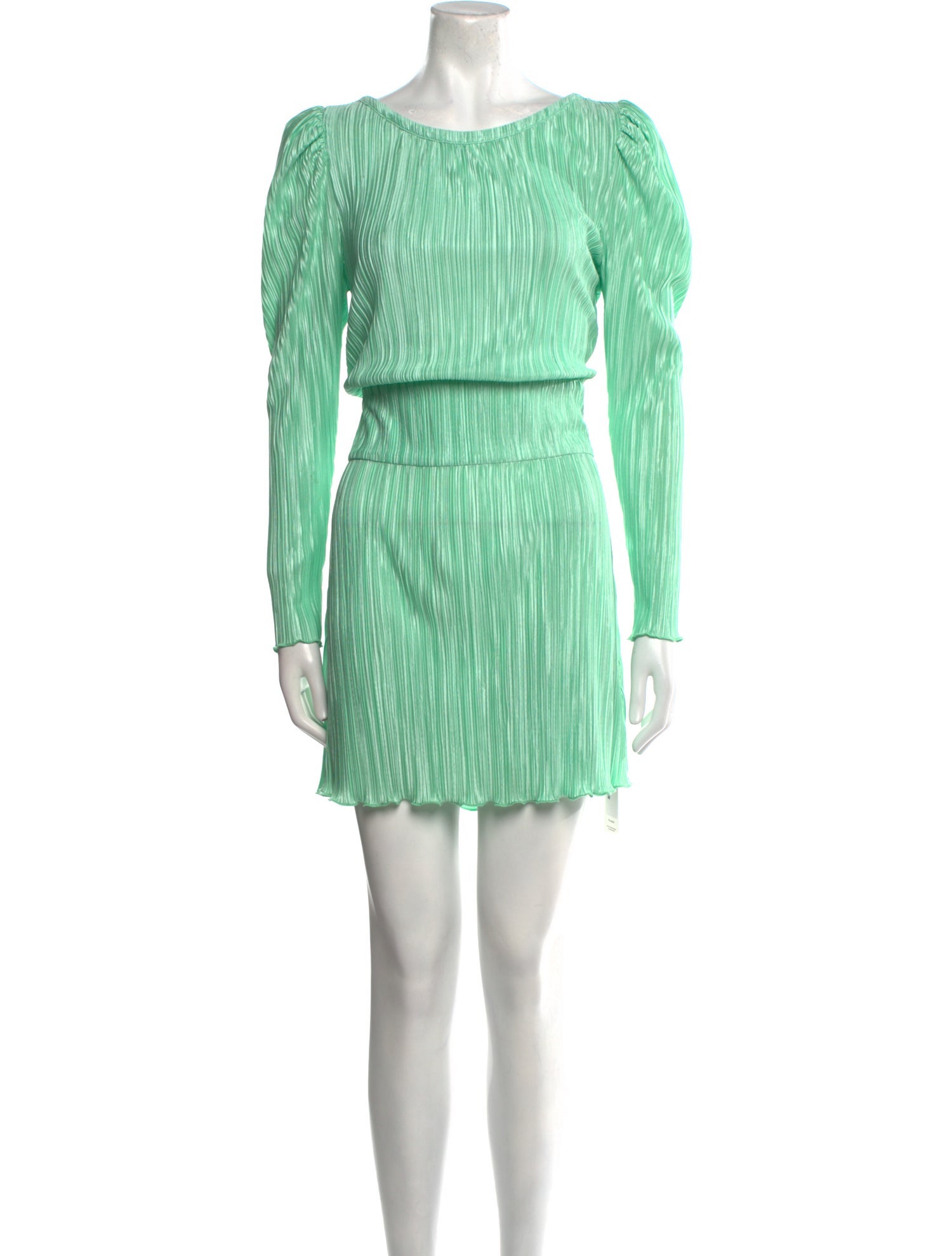 LoveShackFancy Bateau Neckline Mini Dress