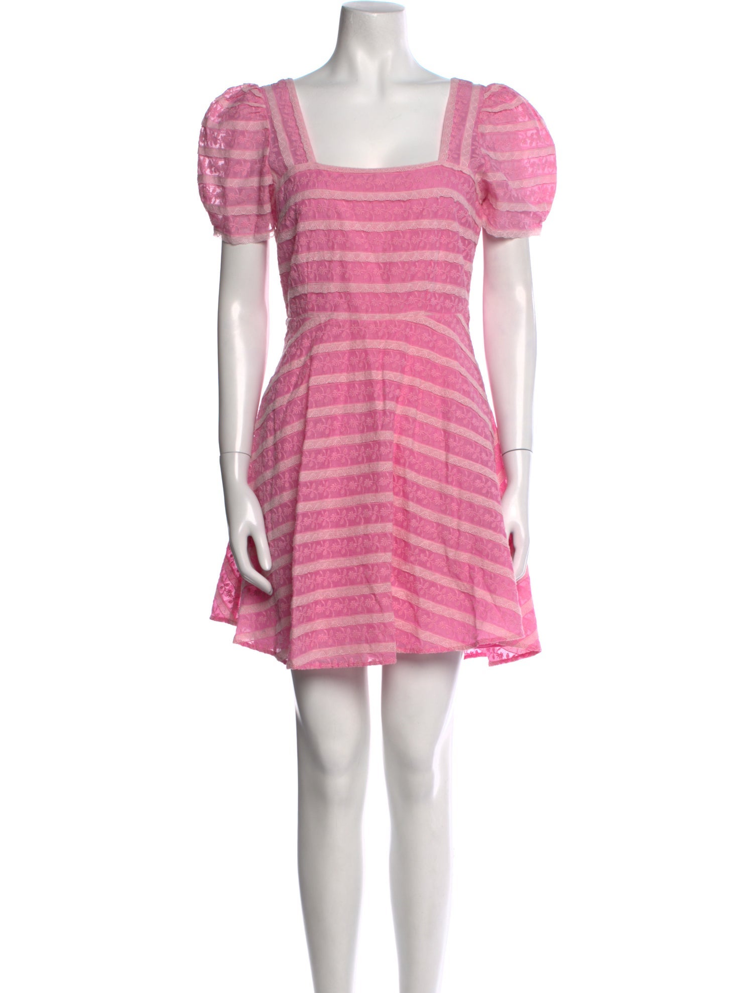 LoveShackFancy Striped Mini Dress
