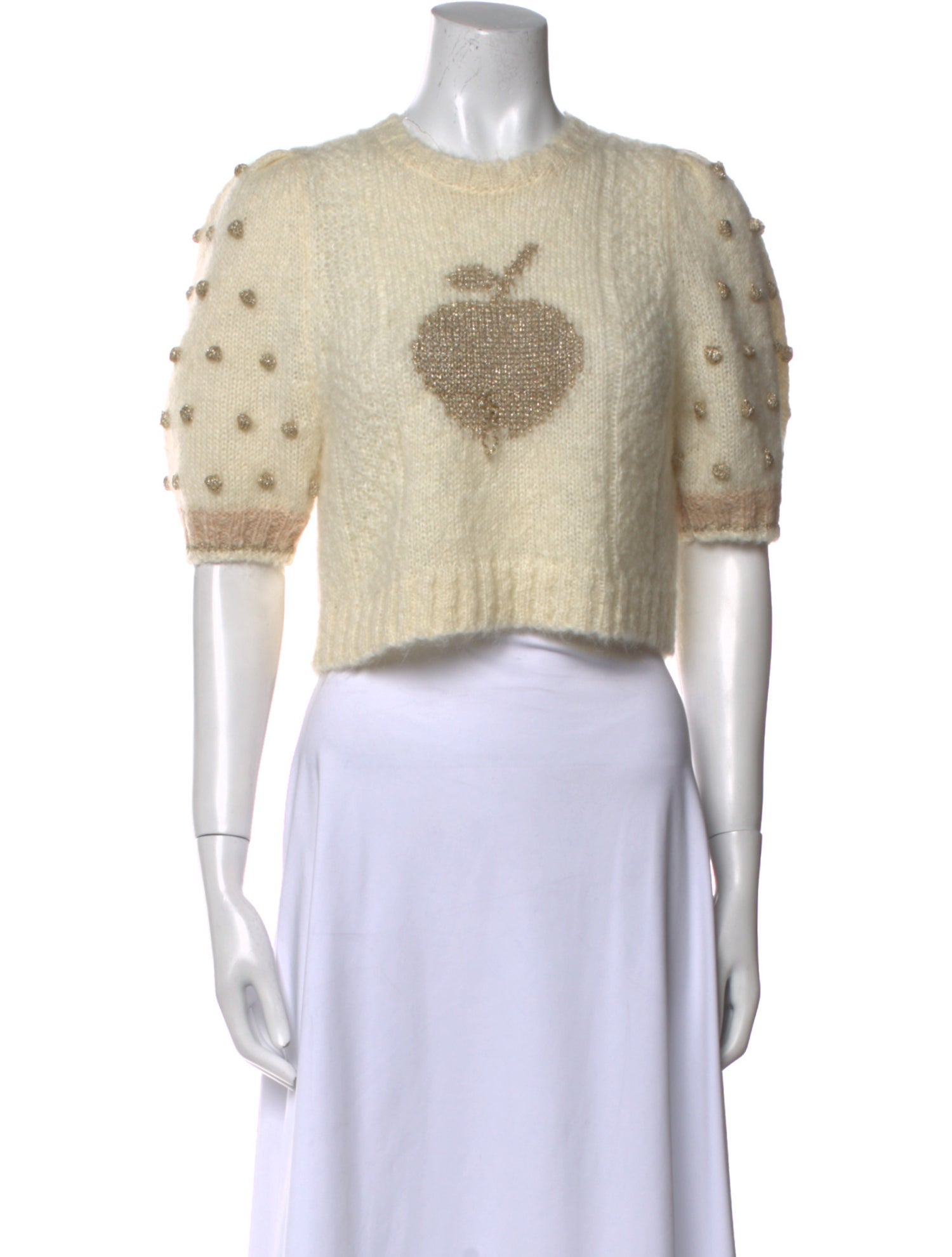LoveShackFancy Mohair Crew Neck Sweater