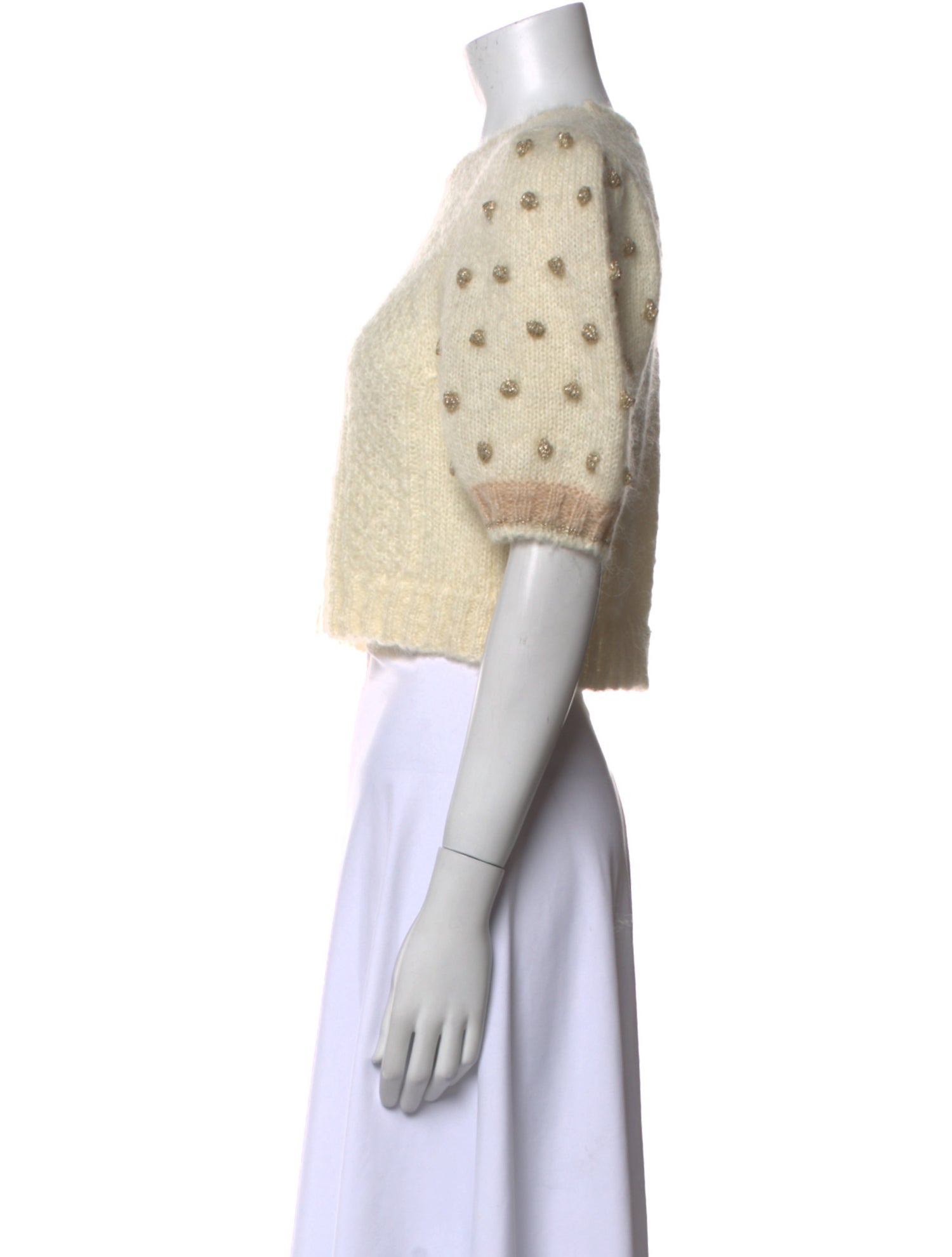 LoveShackFancy Mohair Crew Neck Sweater