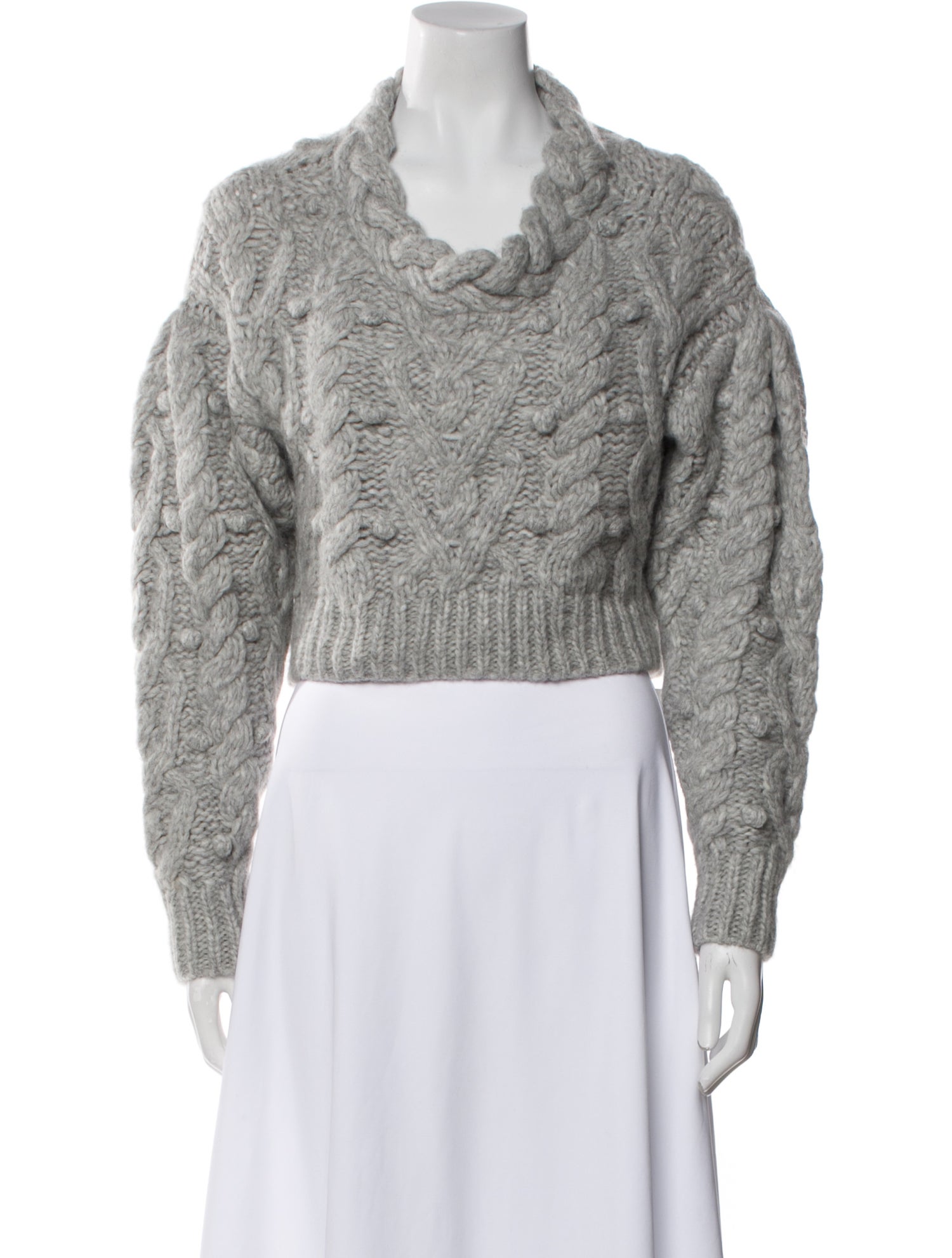 LoveShackFancy Baby Alpaca Patterned Sweater w/ Tags