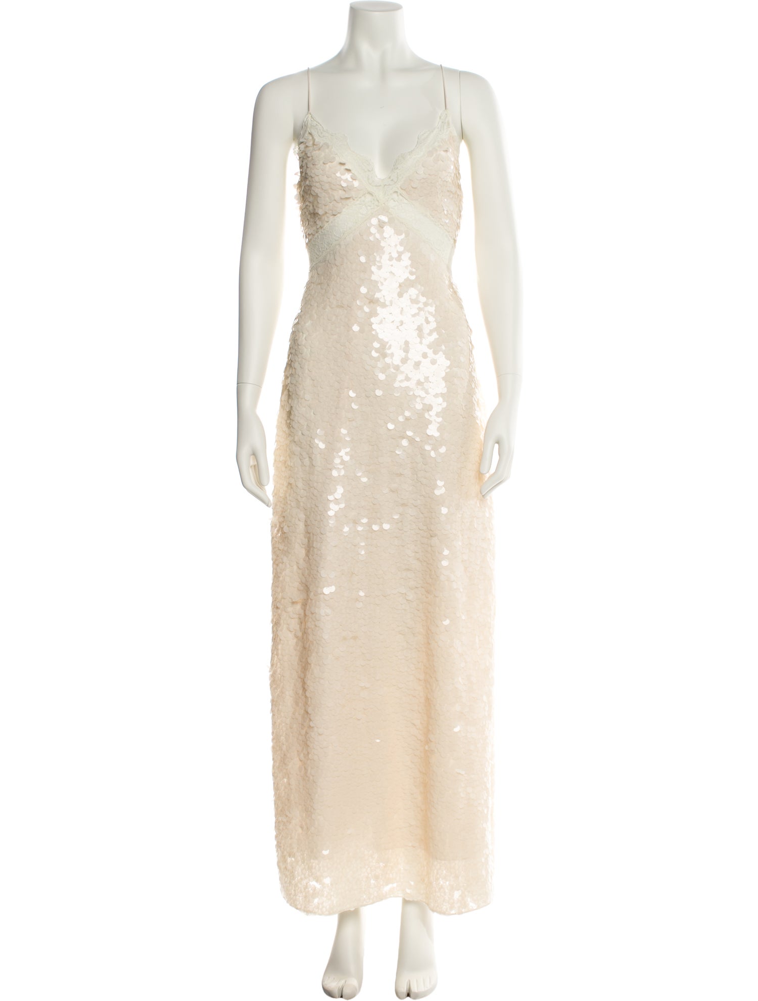 LoveShackFancy V-Neck Long Dress w/ Tags