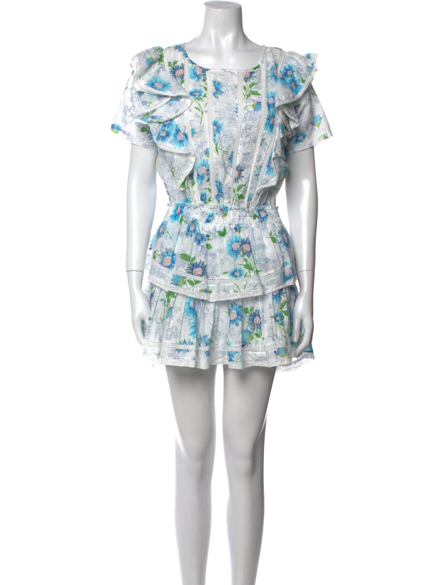 LoveShackFancy Printed Mini Dress