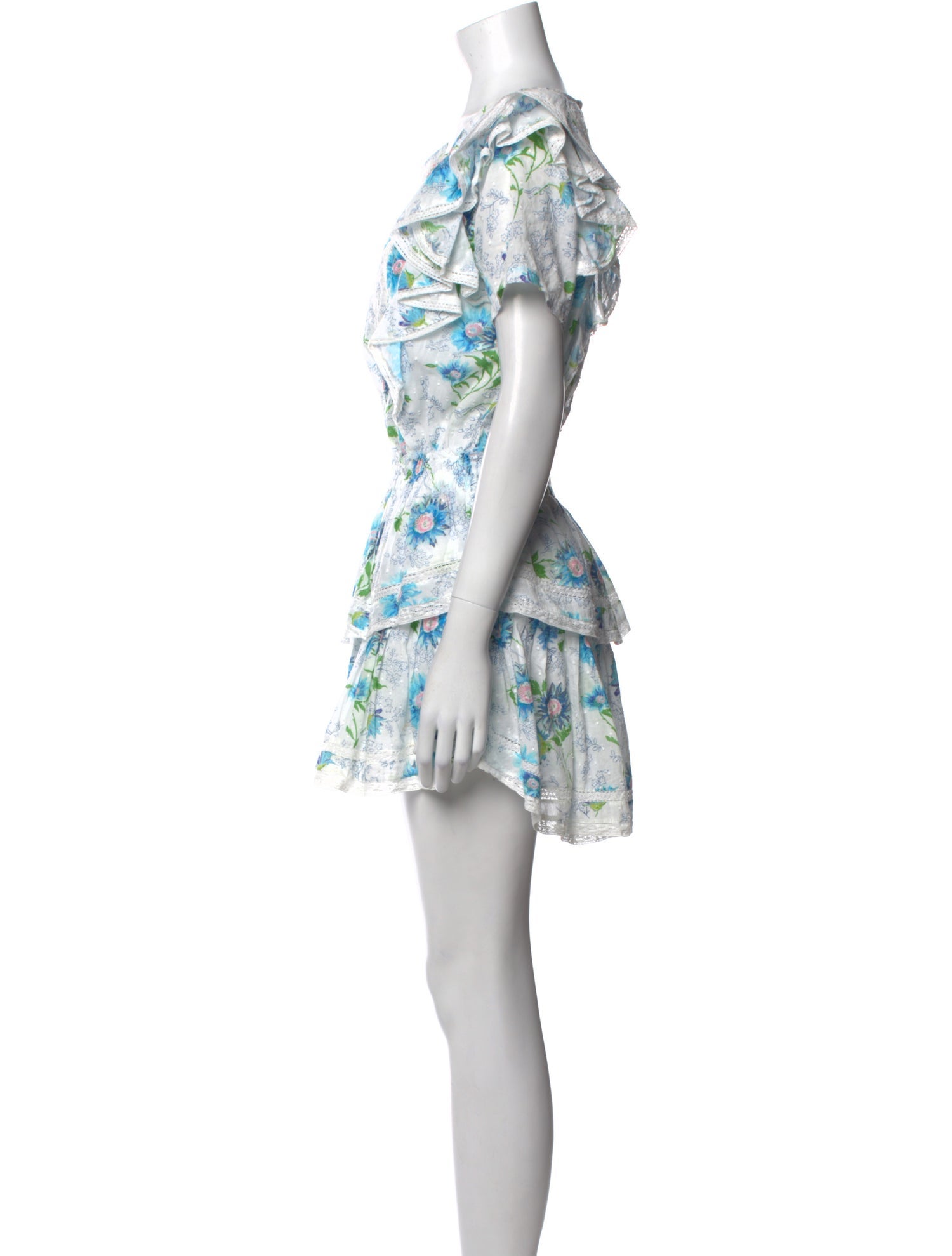 LoveShackFancy Printed Mini Dress