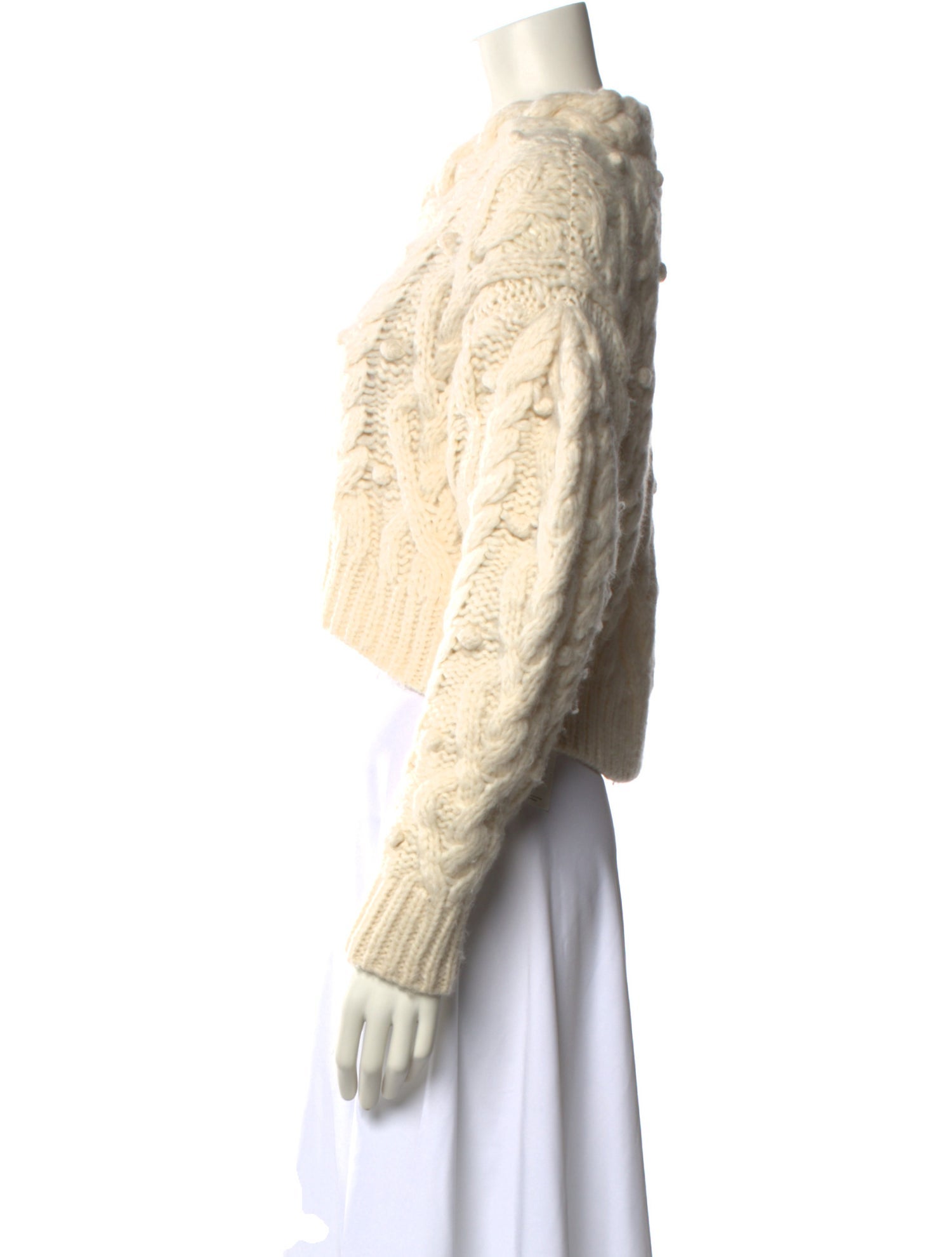 LoveShackFancy Baby Alpaca Crew Neck Sweater