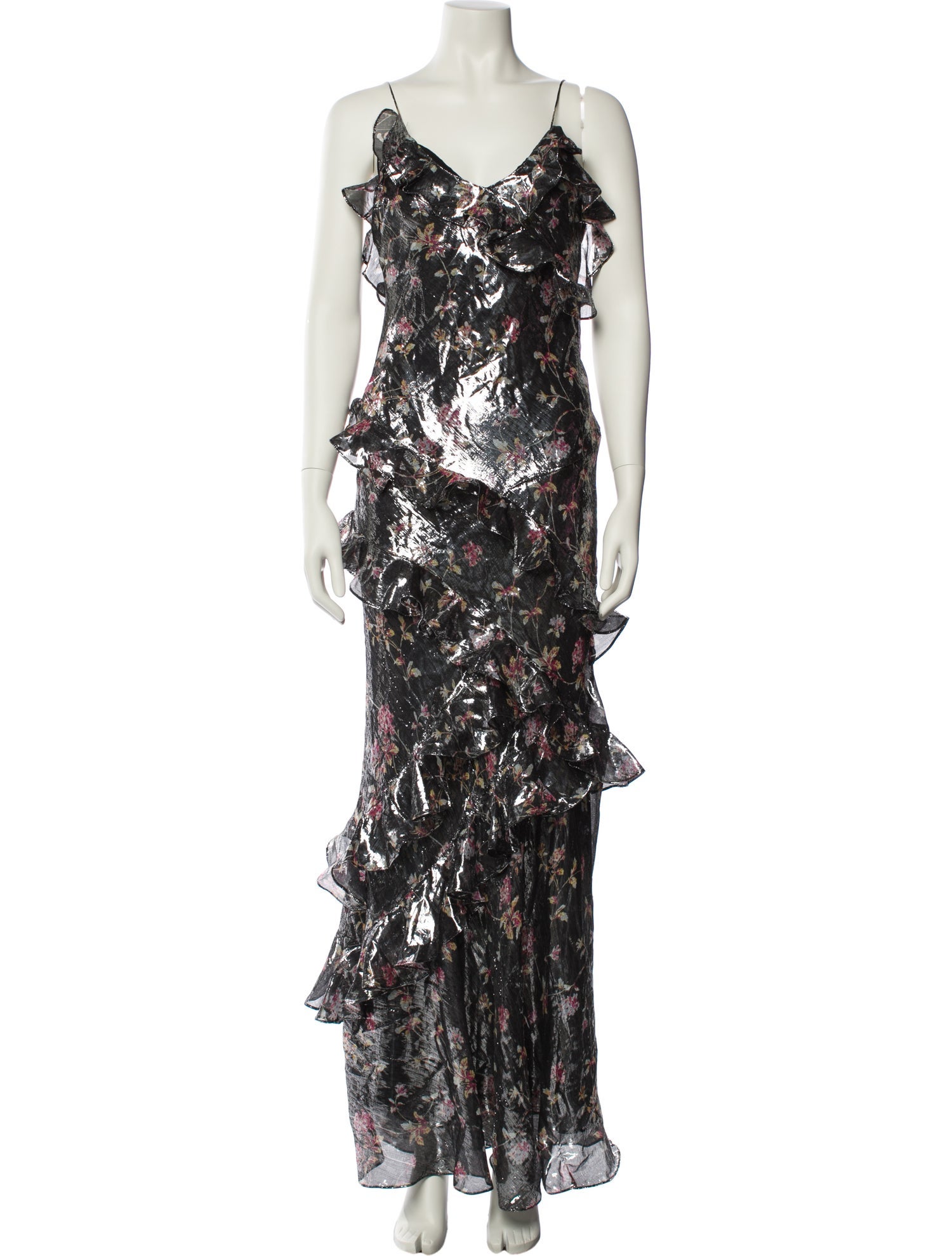 LoveShackFancy Silk Long Dress